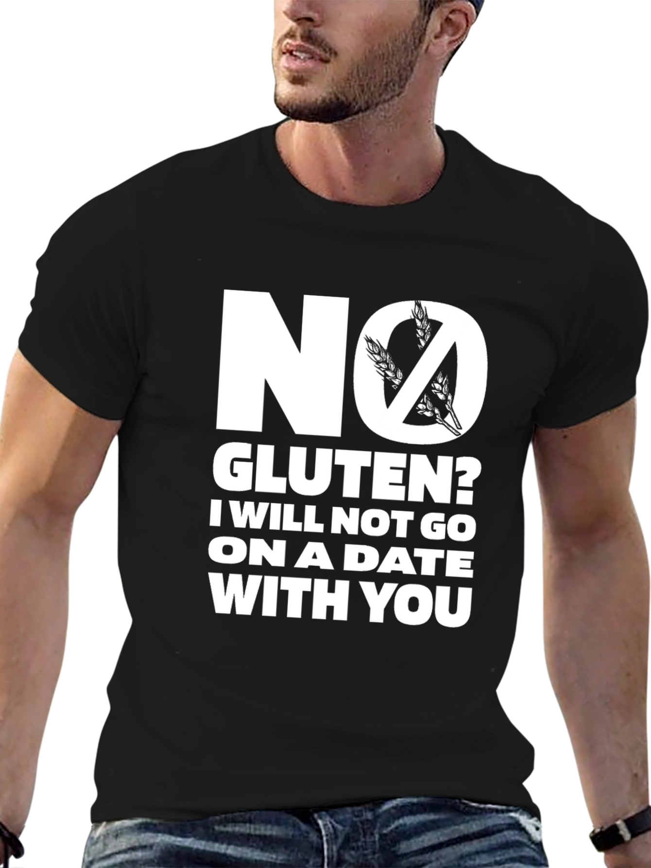 No Gluten Date Tee - Funny T-Shirt
