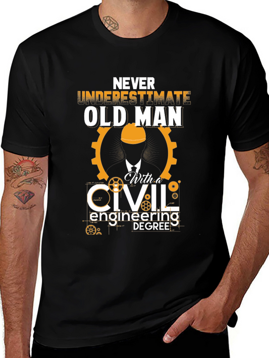 Civil Engineering Old Man T-Shirt