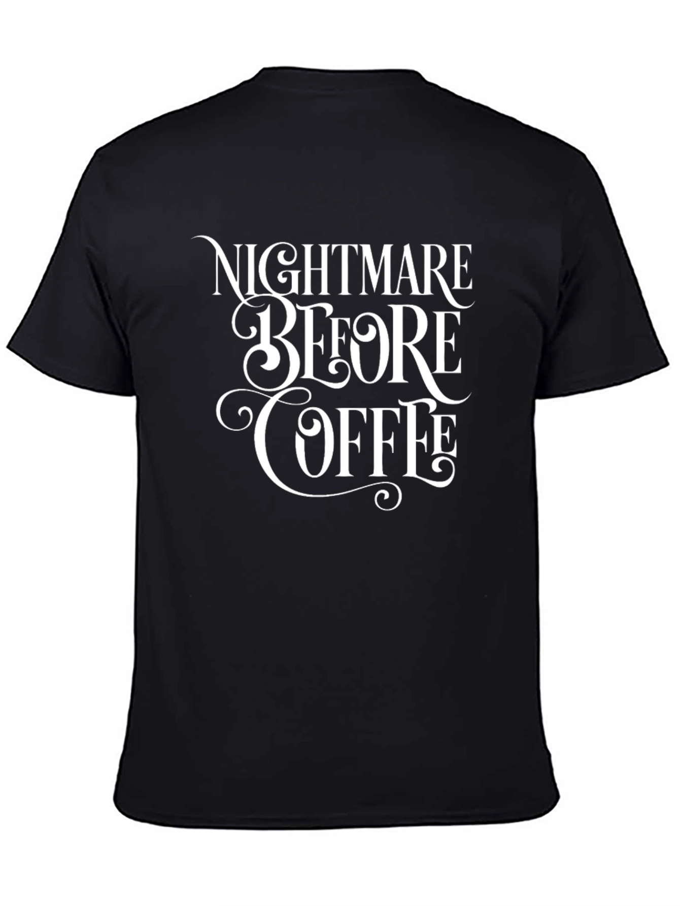 Nightmare Before Coffee Graphic Tee - Black