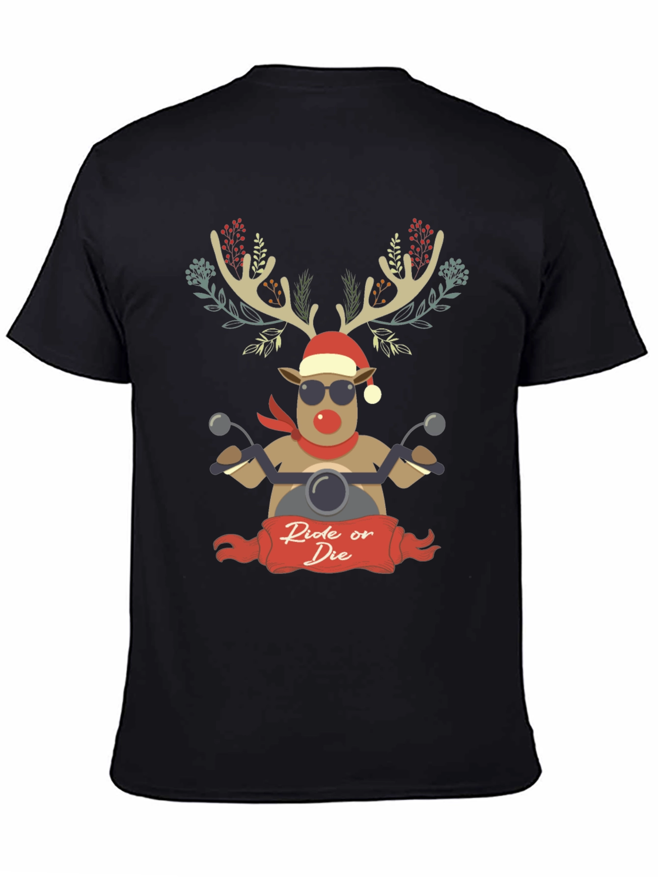 Ride or Die Reindeer Christmas T-Shirt