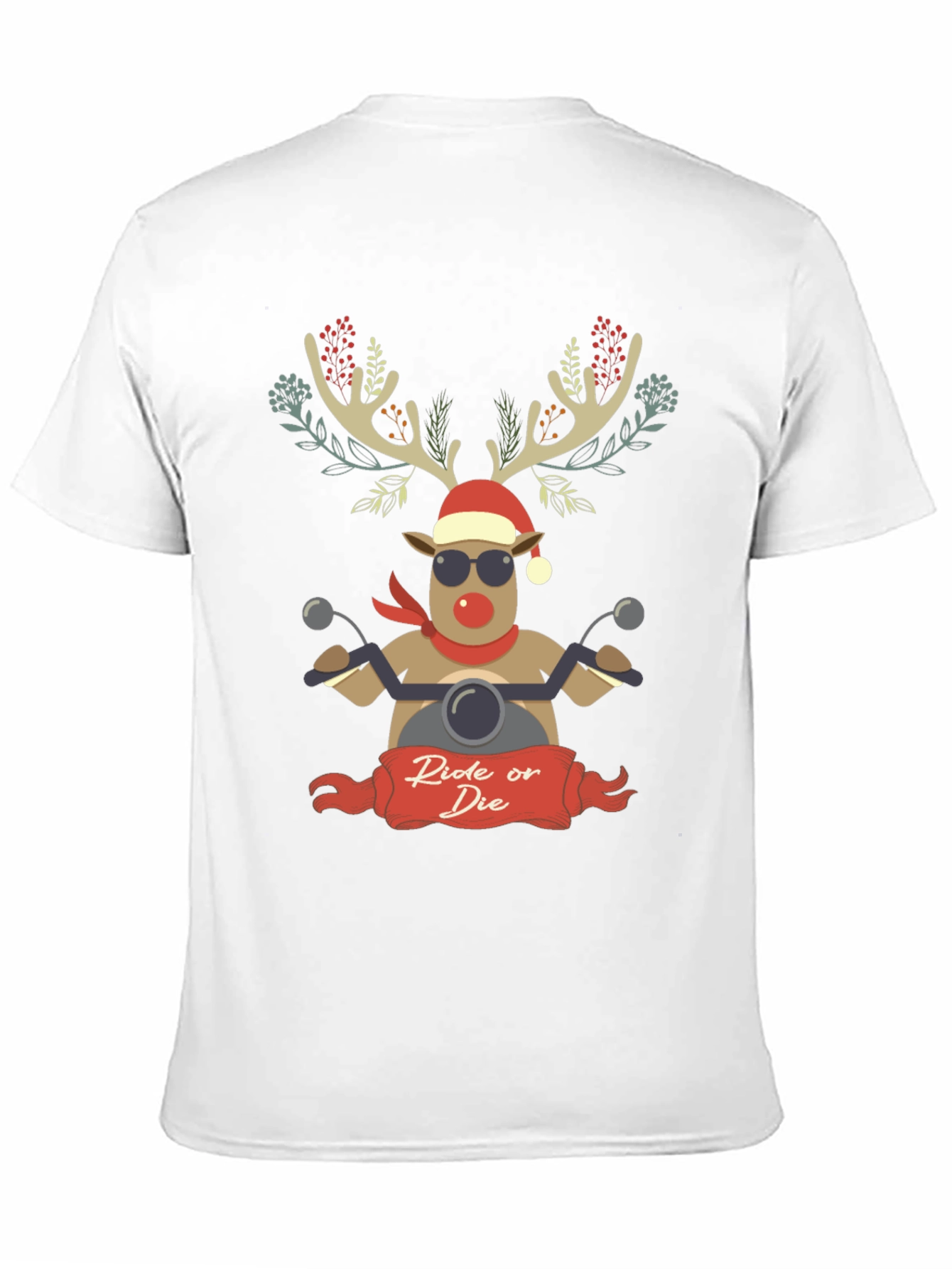 Ride or Die Reindeer Christmas T-Shirt