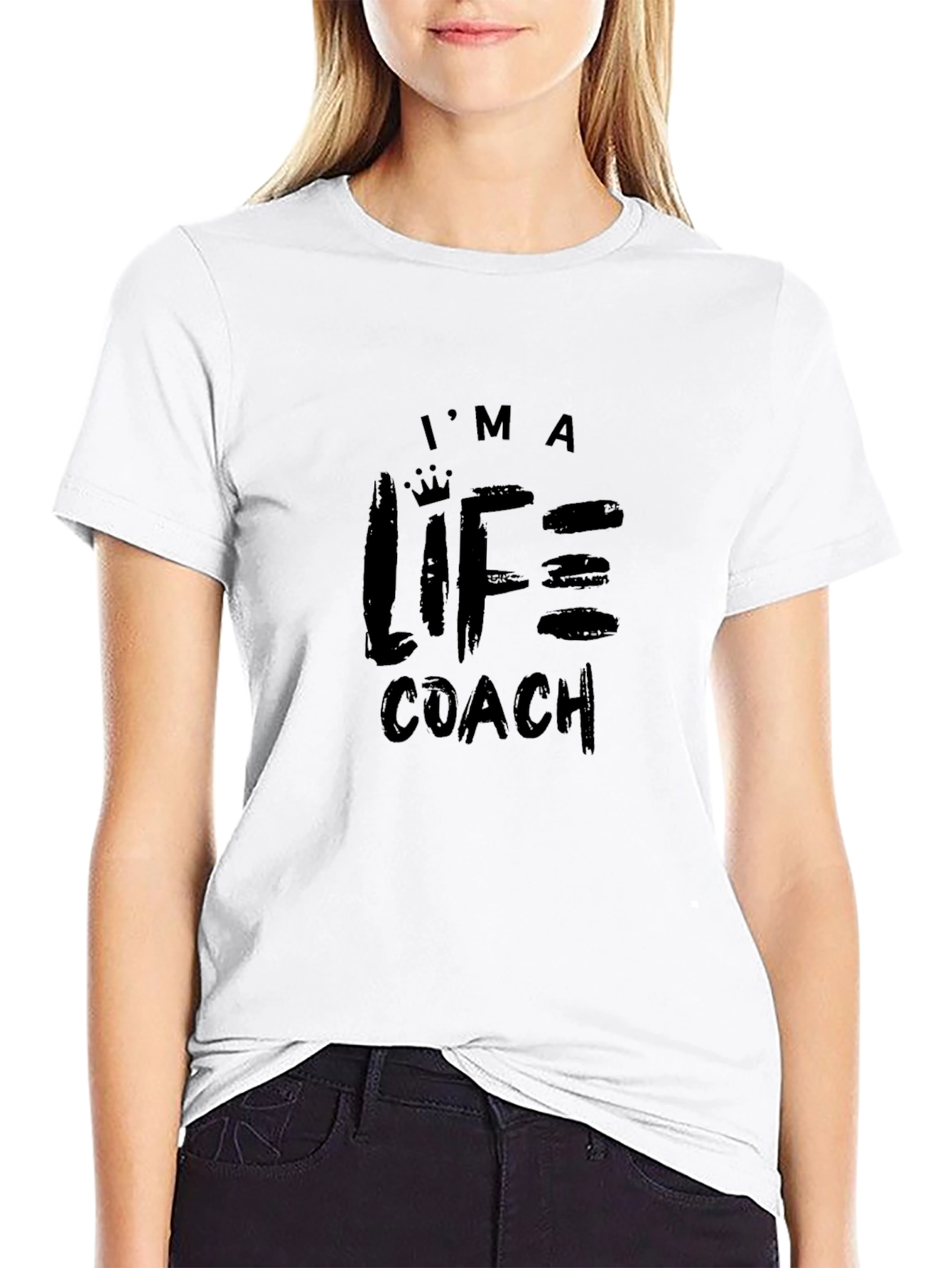 Im A Life Coach Black T-Shirt