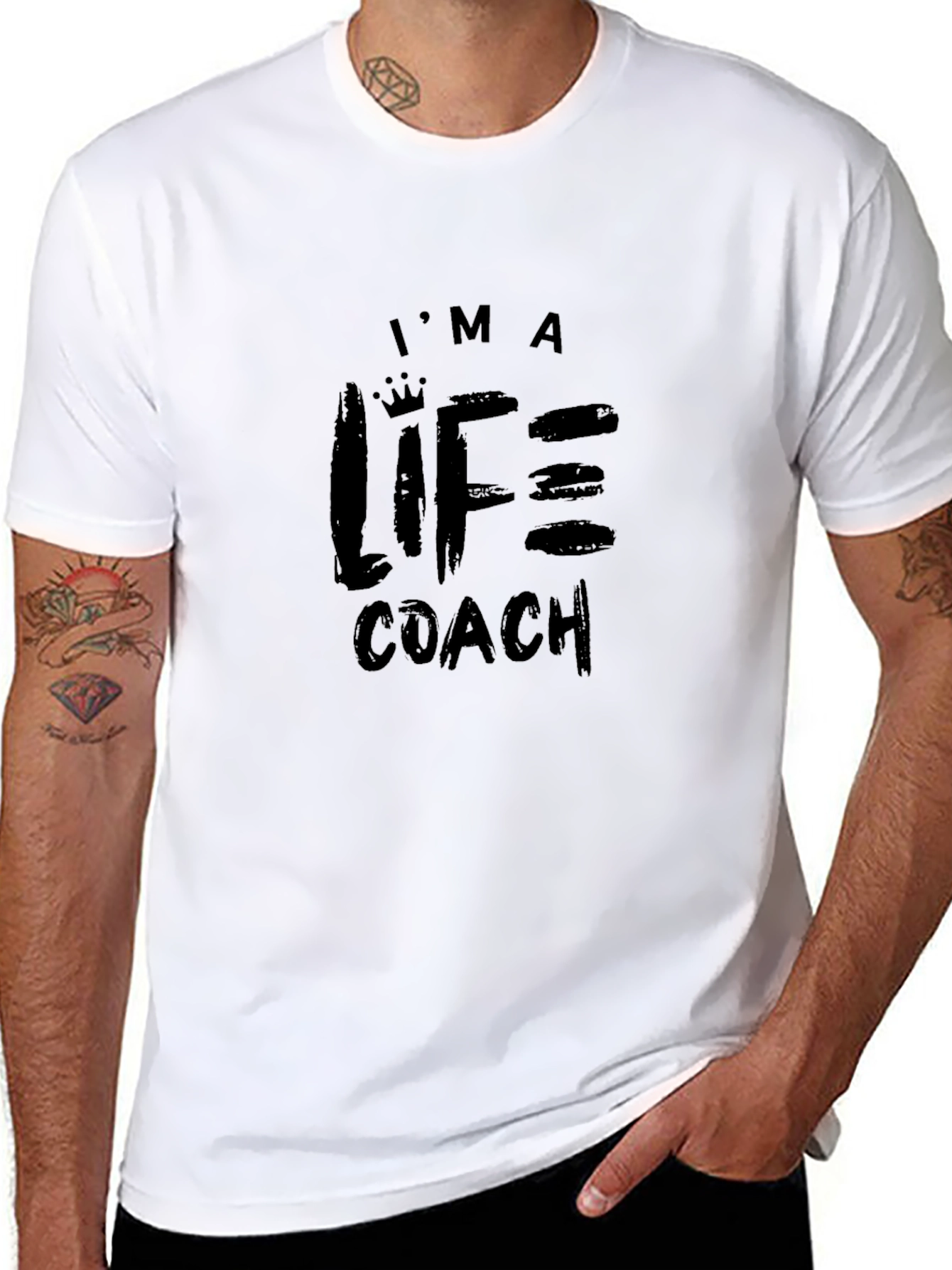 Im A Life Coach Black T-Shirt