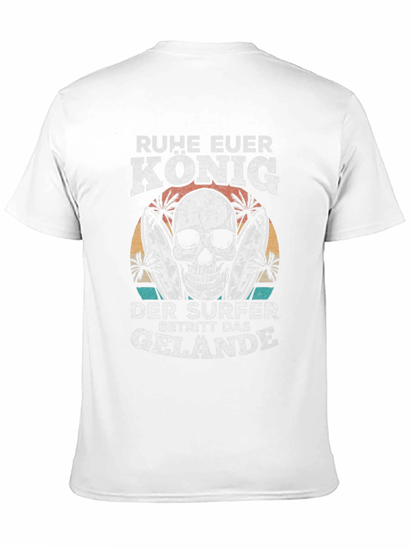 Ruhe Euer Konig Surfer Black Graphic Tee