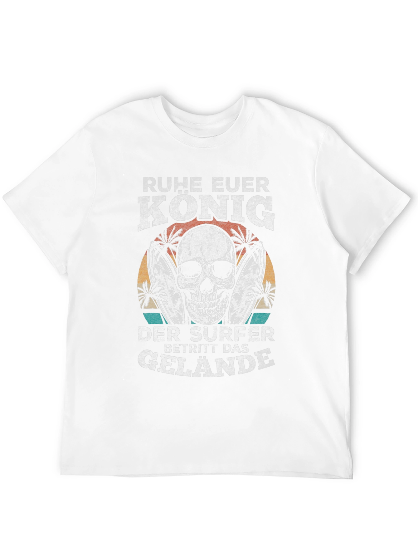 Ruhe Euer Konig Surfer Black Graphic Tee