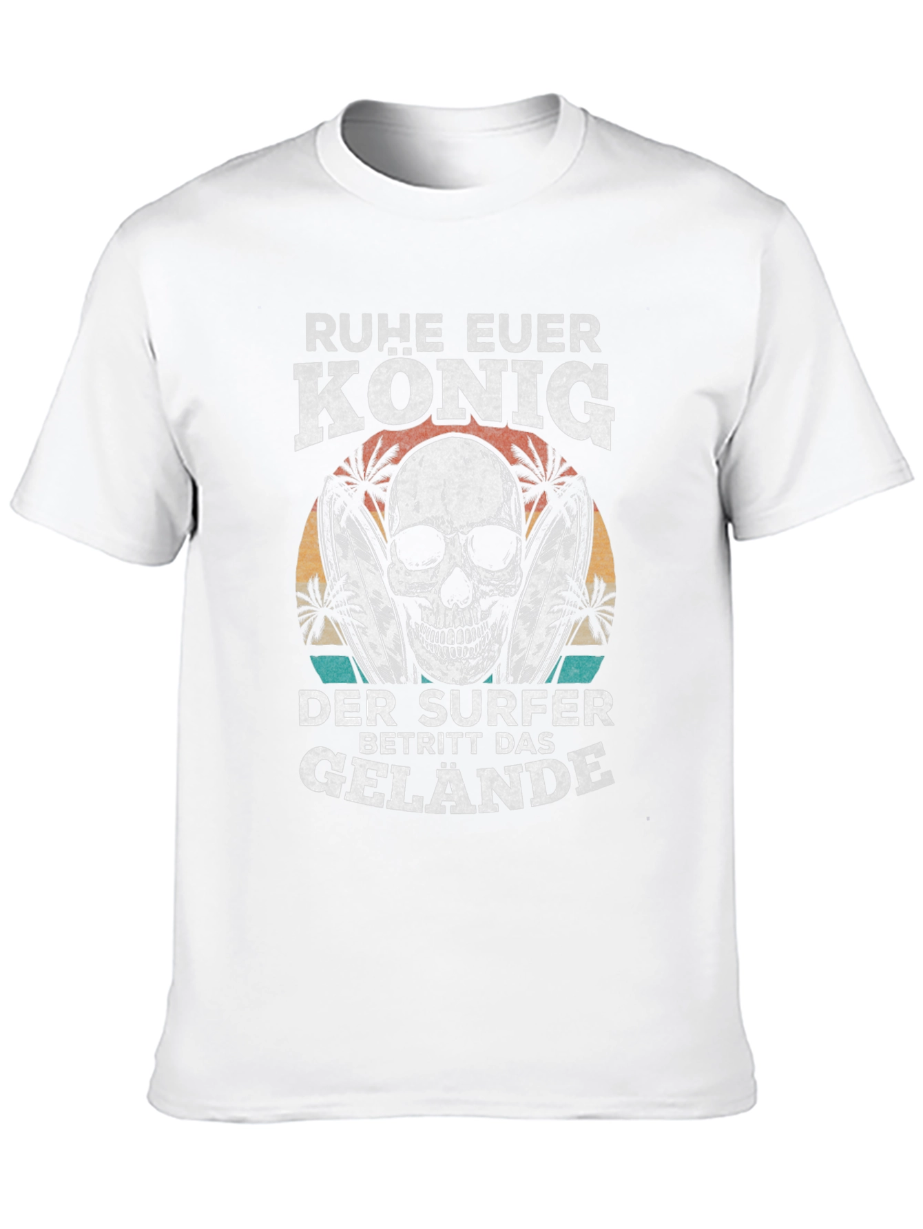 Ruhe Euer Konig Surfer Black Graphic Tee