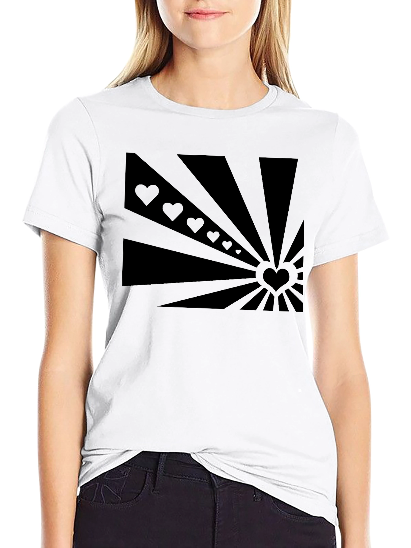 Heart Burst Graphic Tee - Stylish Comfort