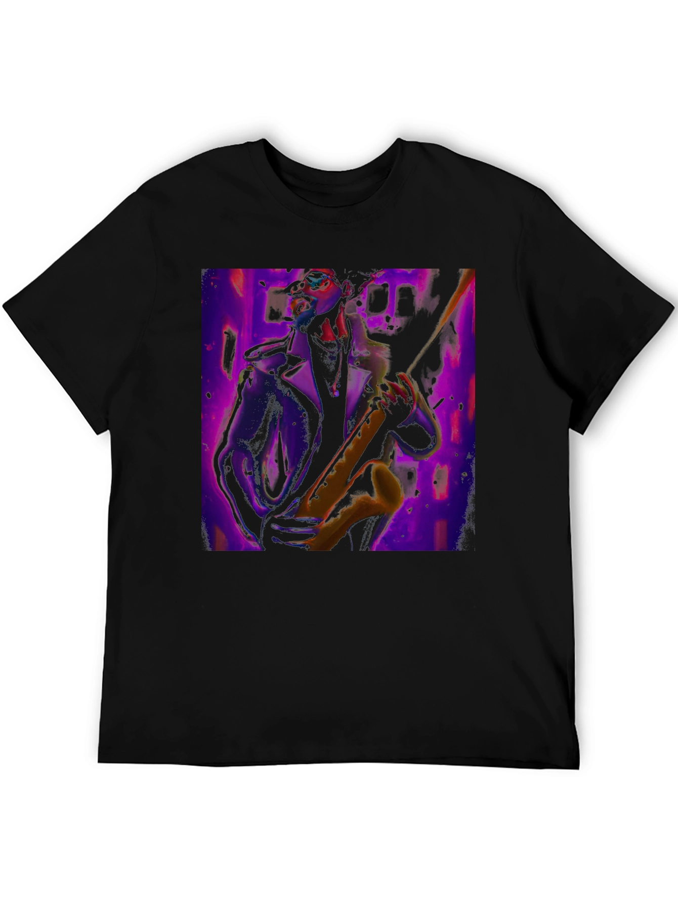 Jazz Saxophone Player Graphic Tee