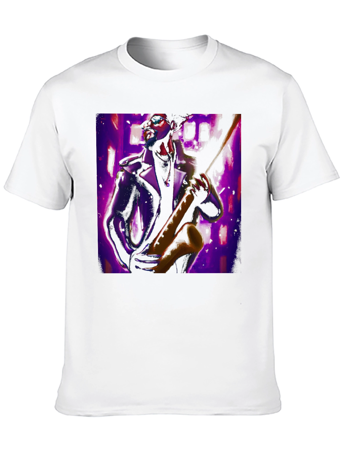 Jazz Saxophone Player Graphic Tee