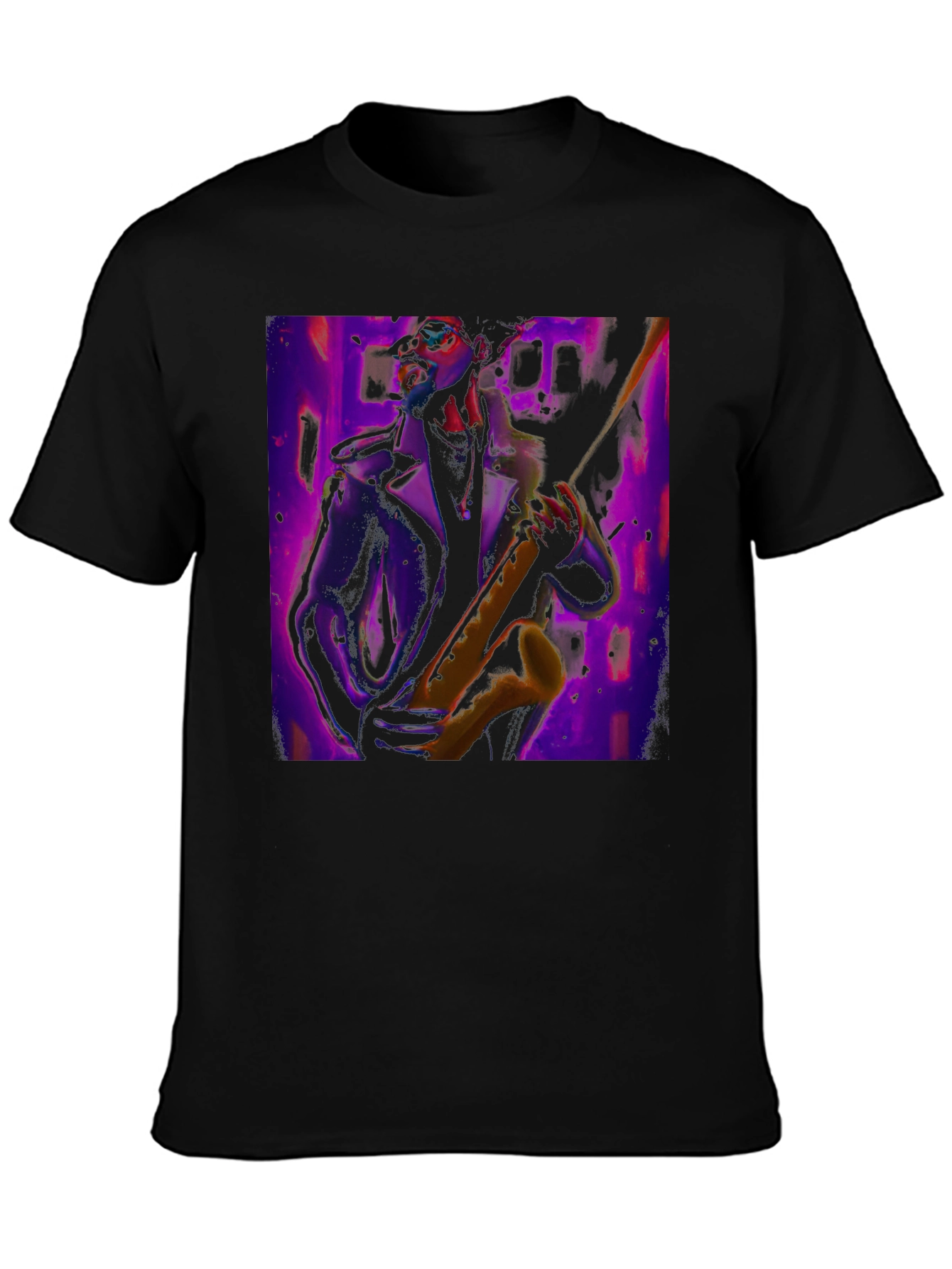Jazz Saxophone Player Graphic Tee