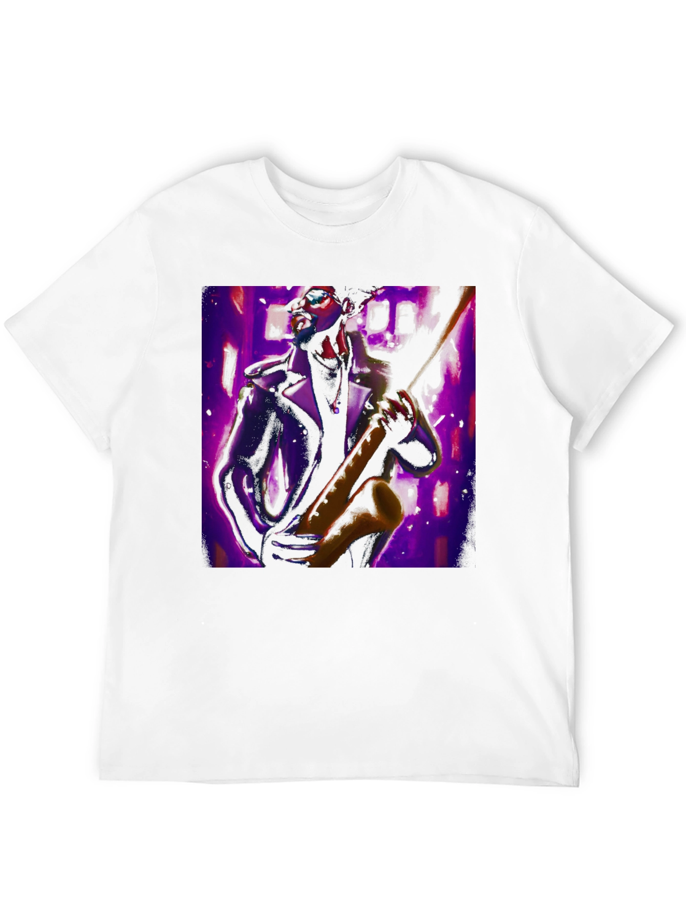 Jazz Saxophone Player Graphic Tee