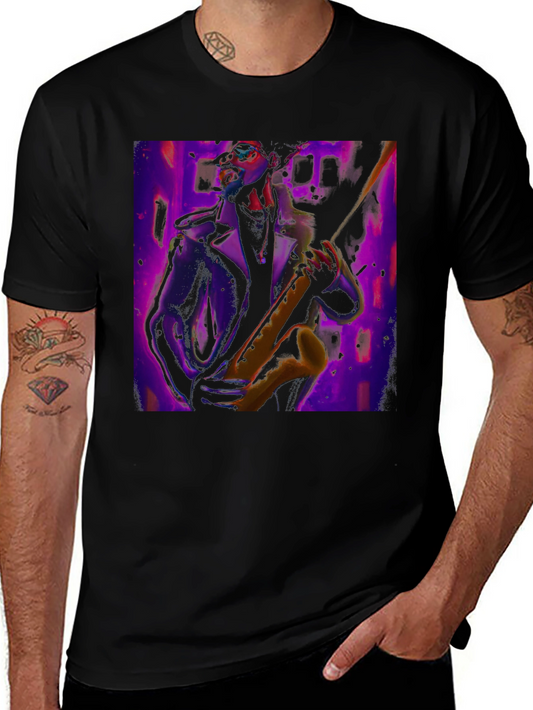 Jazz Saxophone Player Graphic Tee
