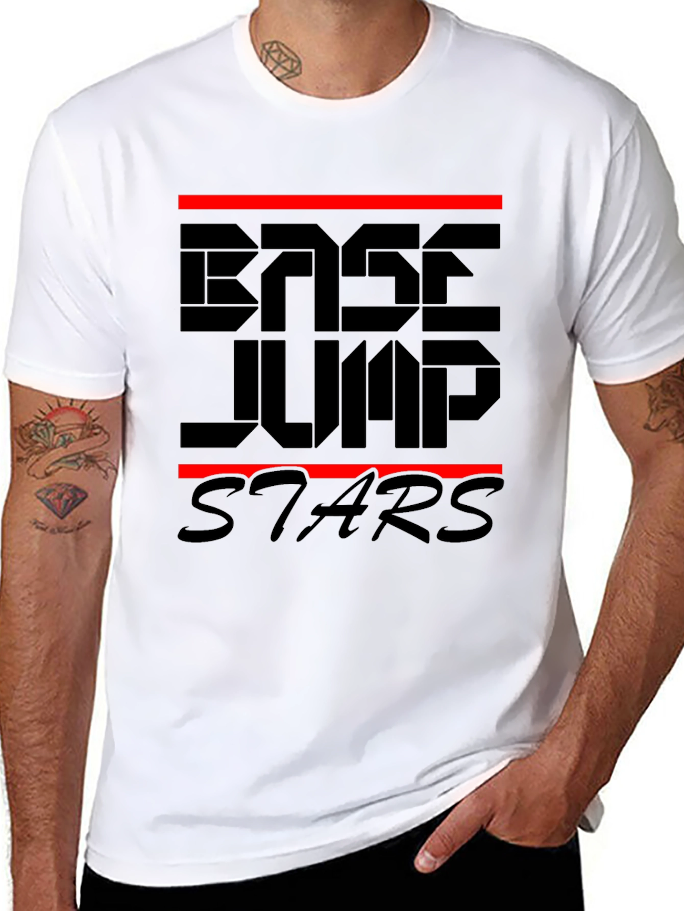 Base Jump Stars Graphic T-Shirt