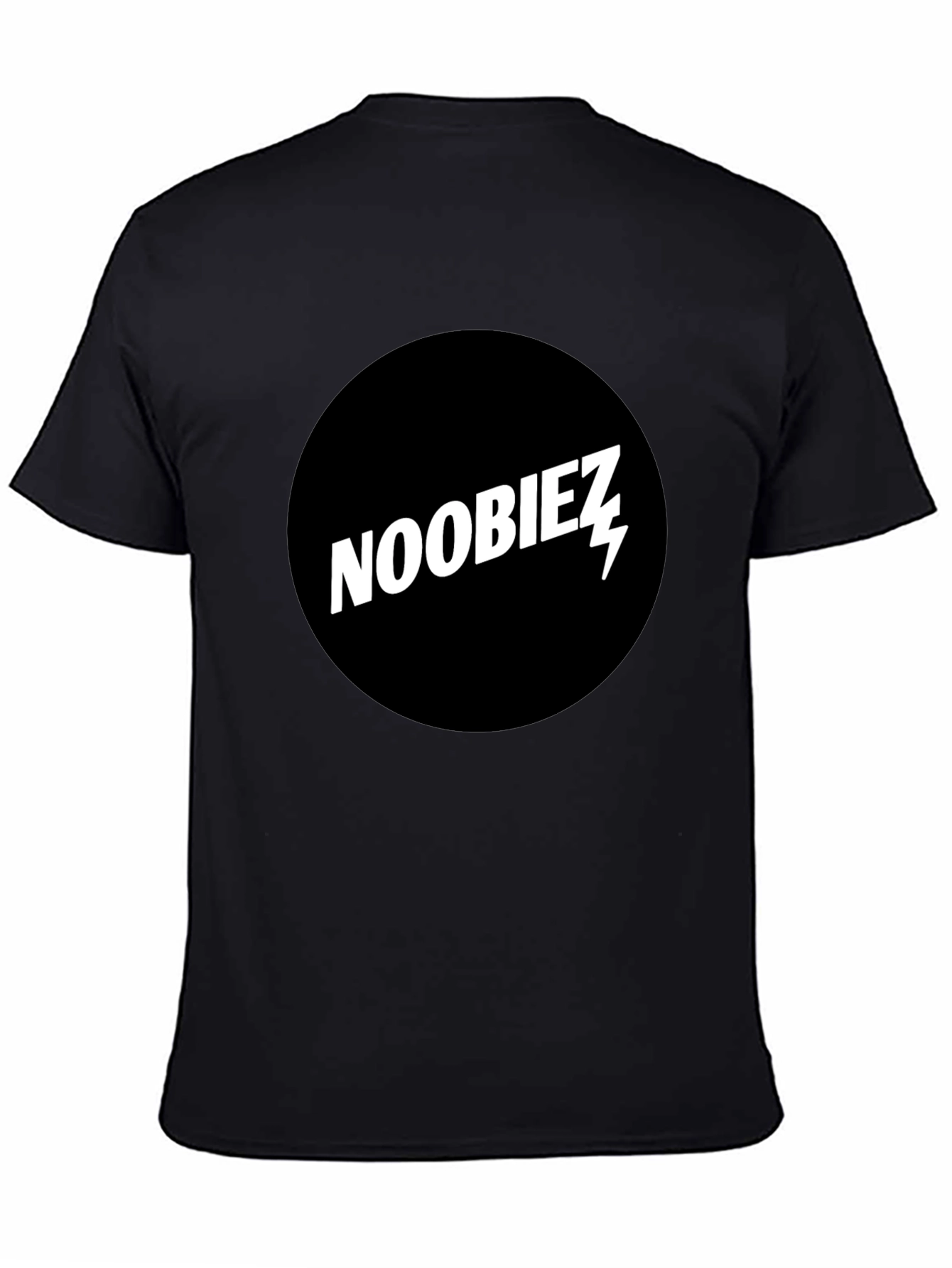Noobiez Graphic Tee - Black Cotton Crew Neck T-Shirt
