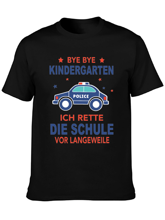 Bye Bye Kindergarten Kids Police T-Shirt