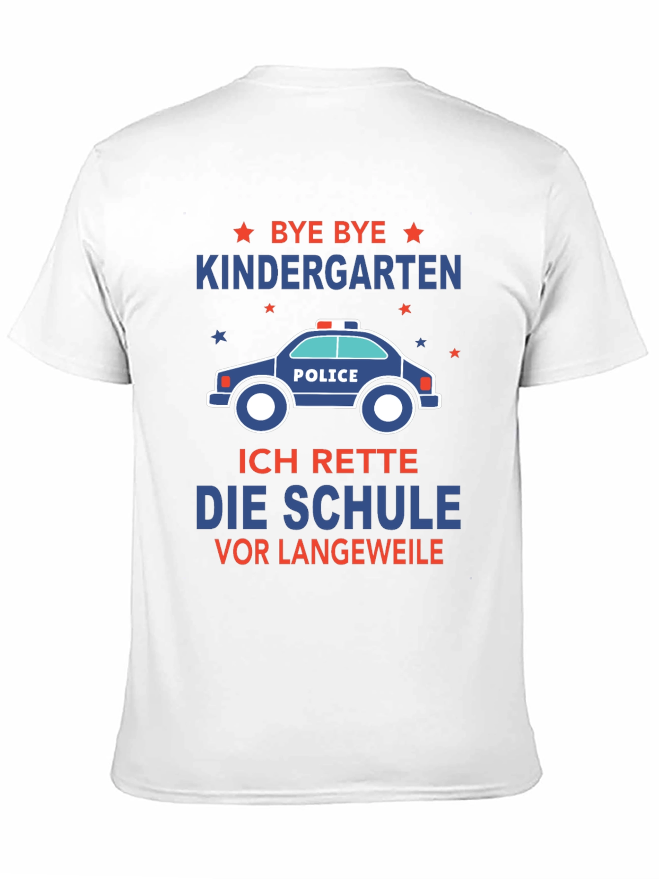 Bye Bye Kindergarten Kids Police T-Shirt