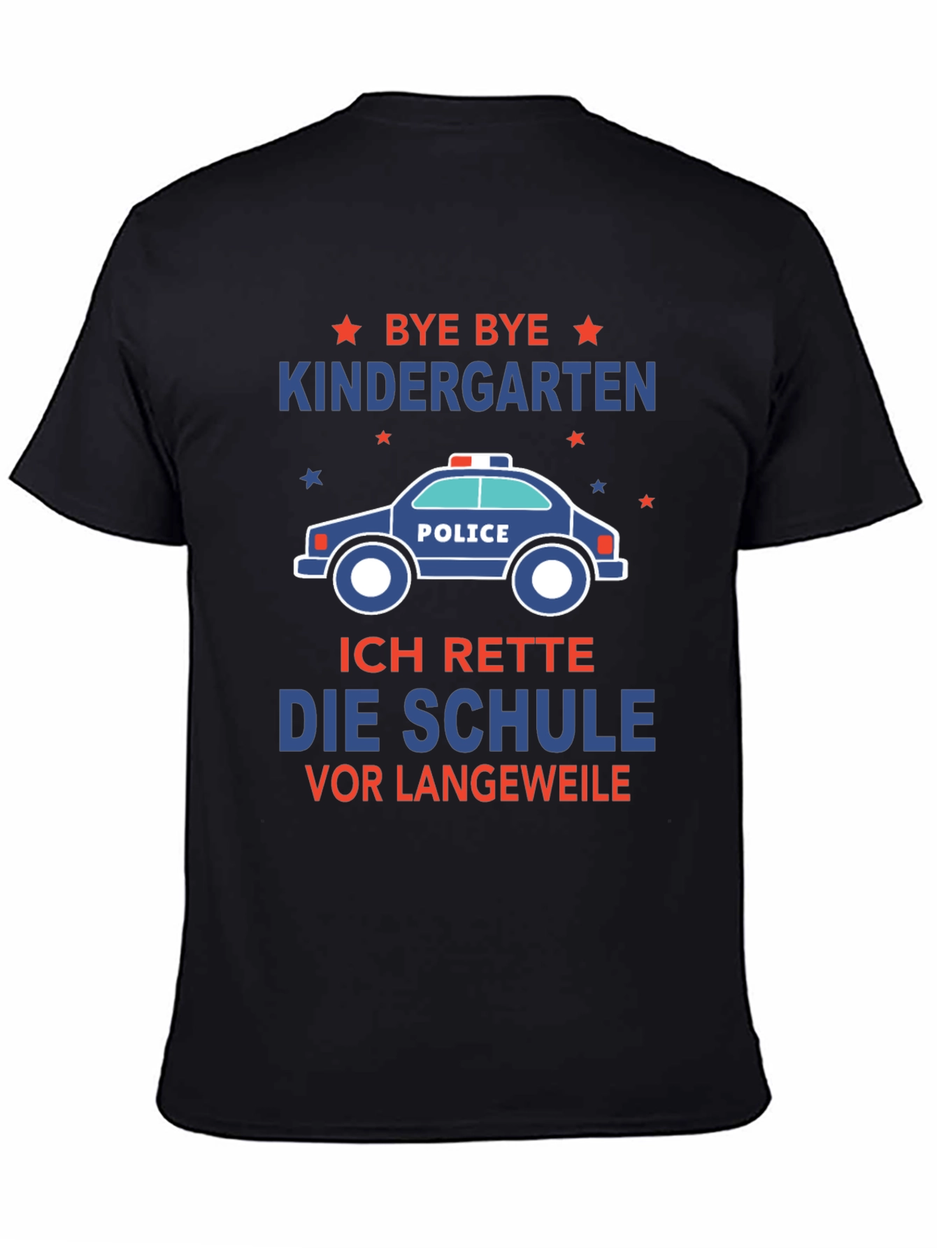 Bye Bye Kindergarten Kids Police T-Shirt