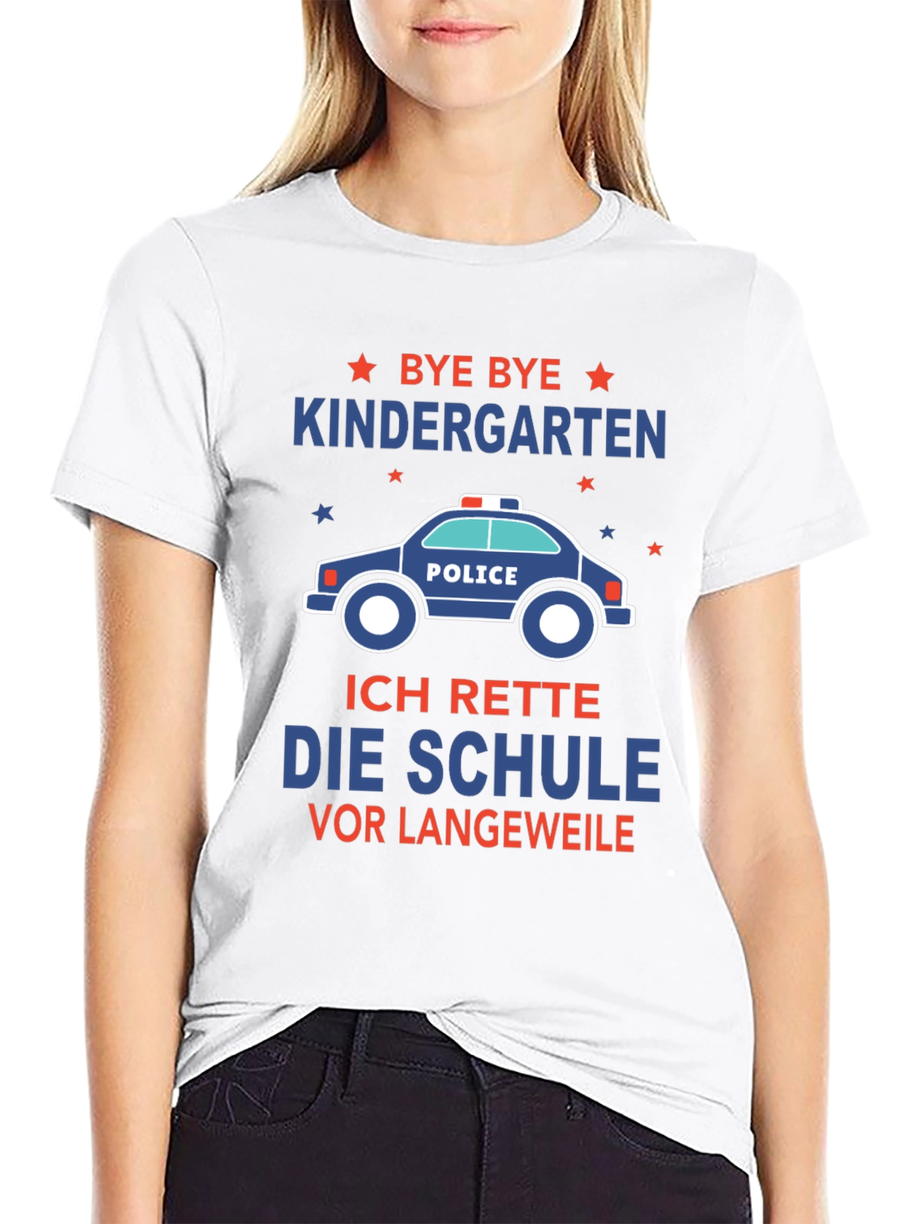 Bye Bye Kindergarten Kids Police T-Shirt