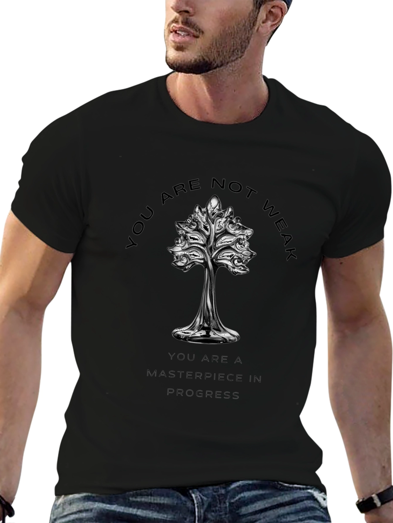 Motivational Tree T-Shirt - You Are Not Weak