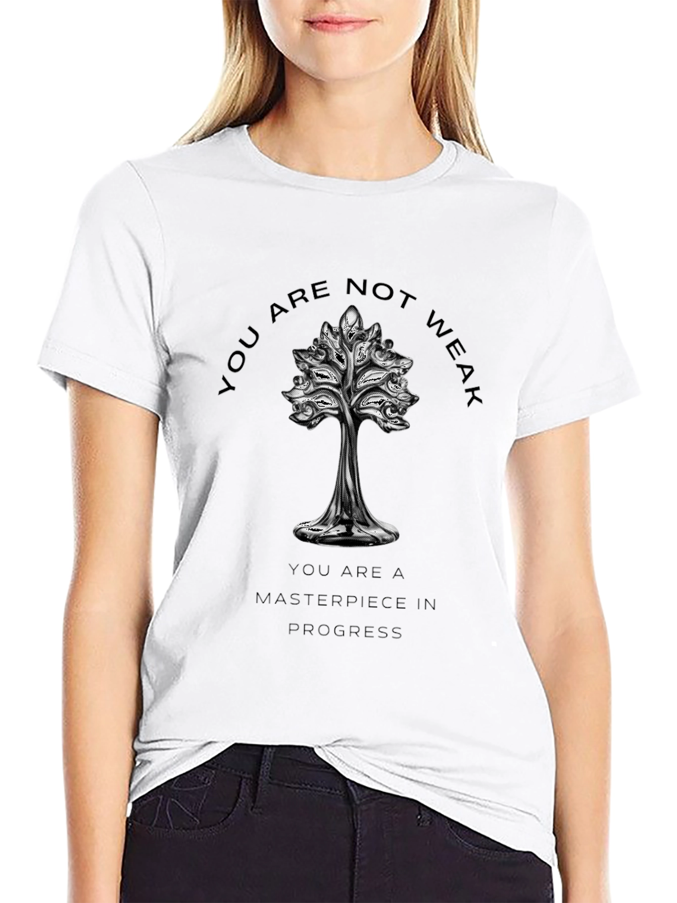 Motivational Tree T-Shirt - You Are Not Weak