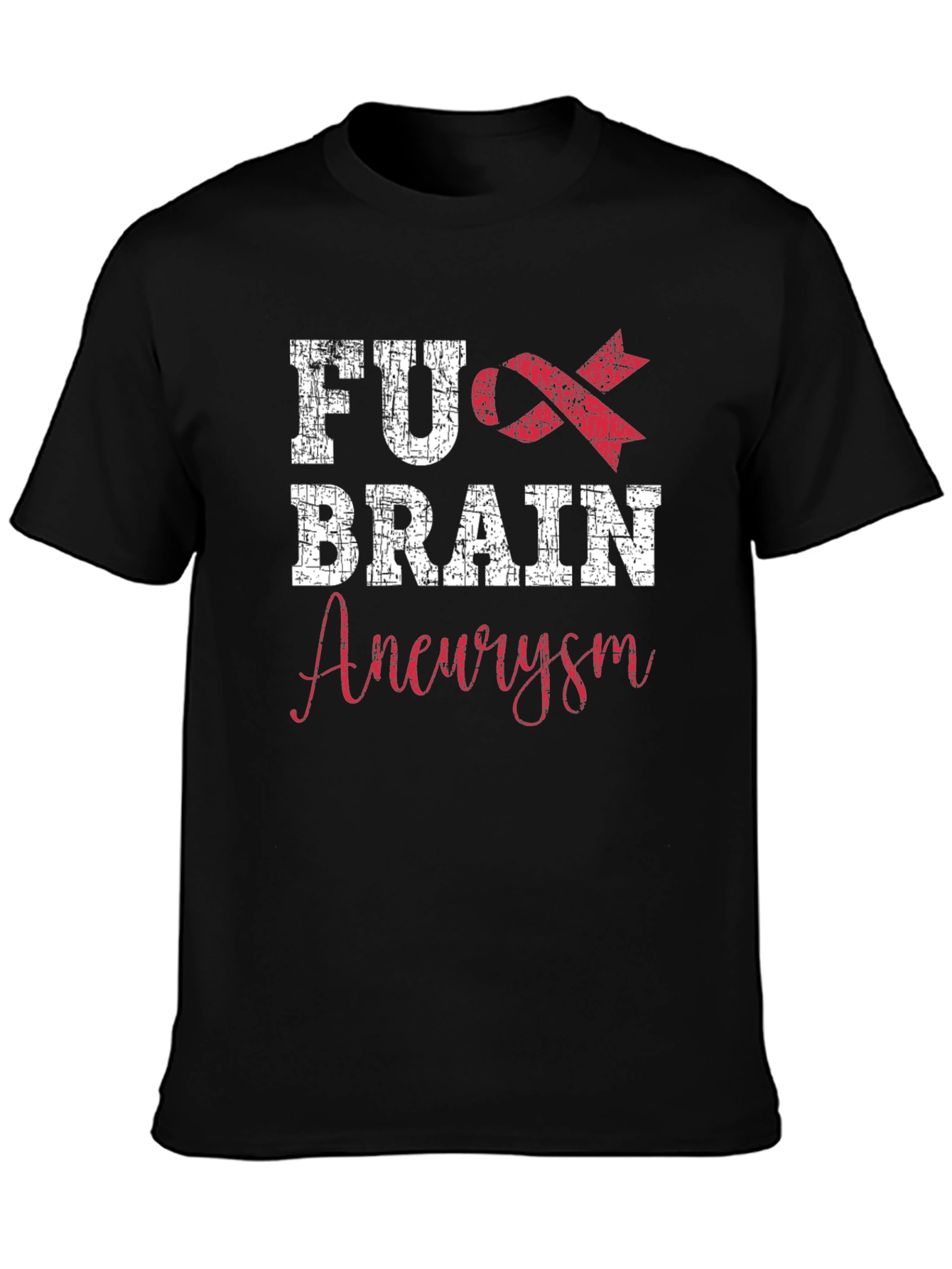 FU Brain Aneurysm Awareness Ribbon Graphic T-Shirt