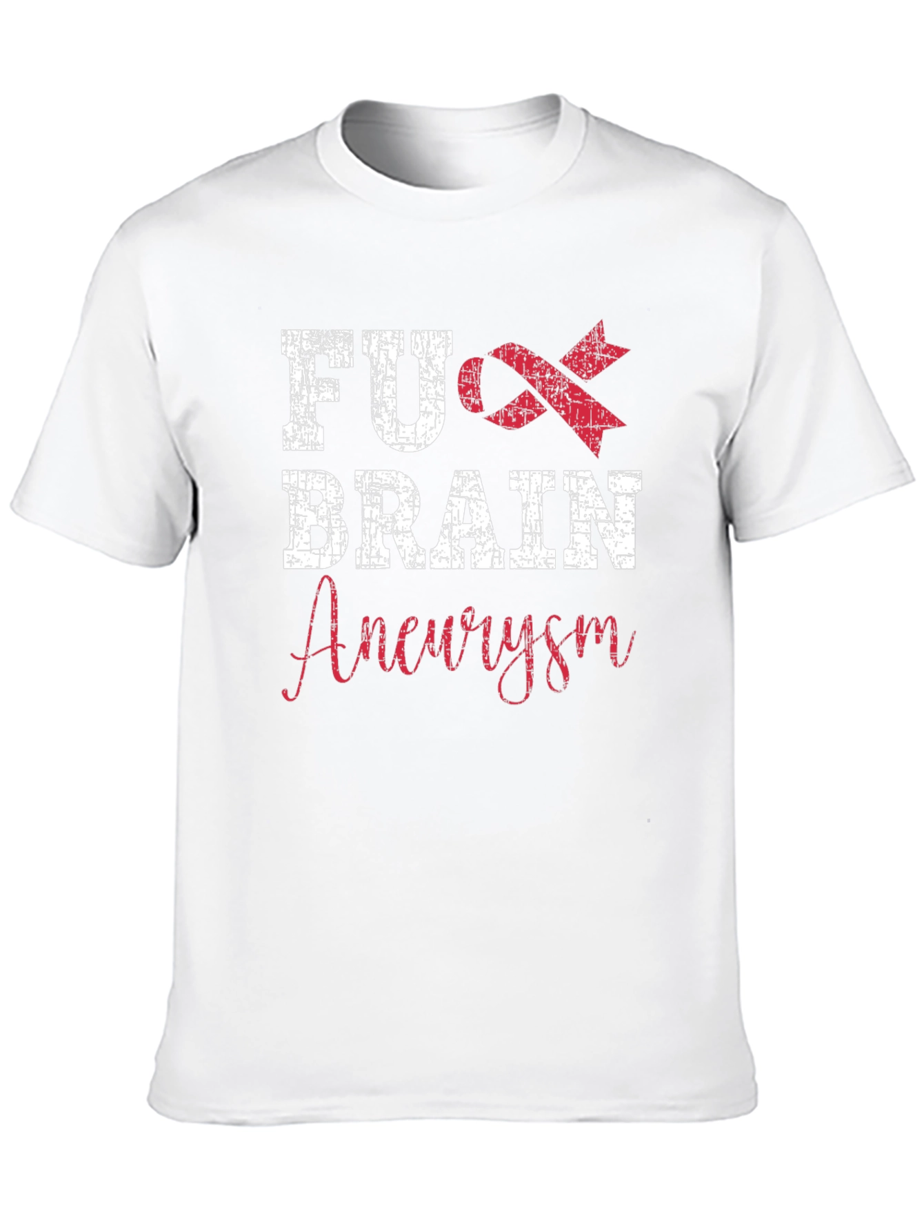 FU Brain Aneurysm Awareness Ribbon Graphic T-Shirt