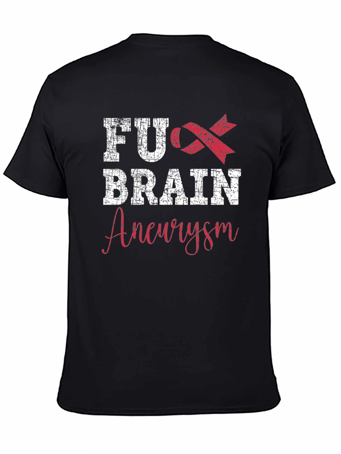 FU Brain Aneurysm Awareness Ribbon Graphic T-Shirt