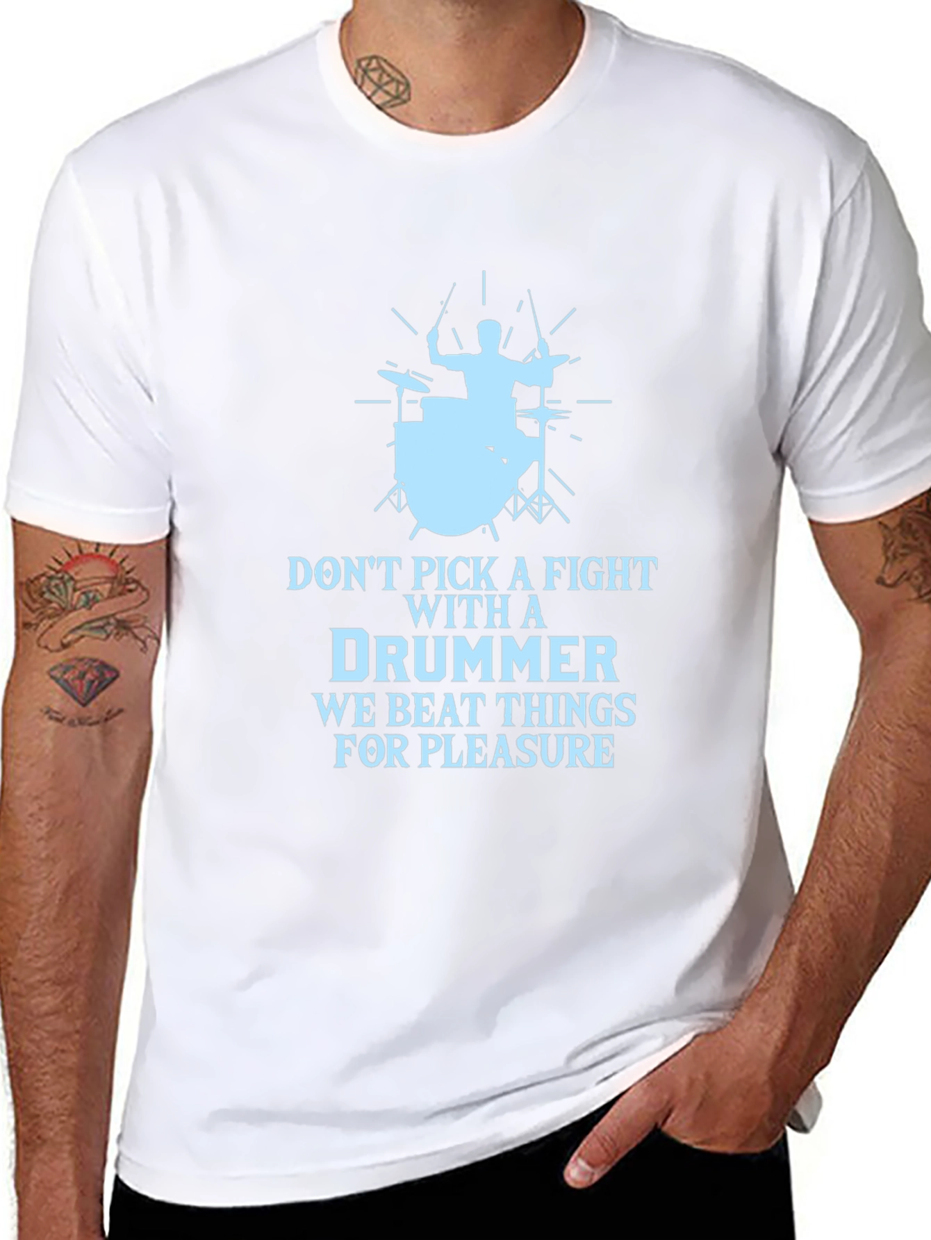 Drummer T-Shirt - Beat Things For Pleasure!