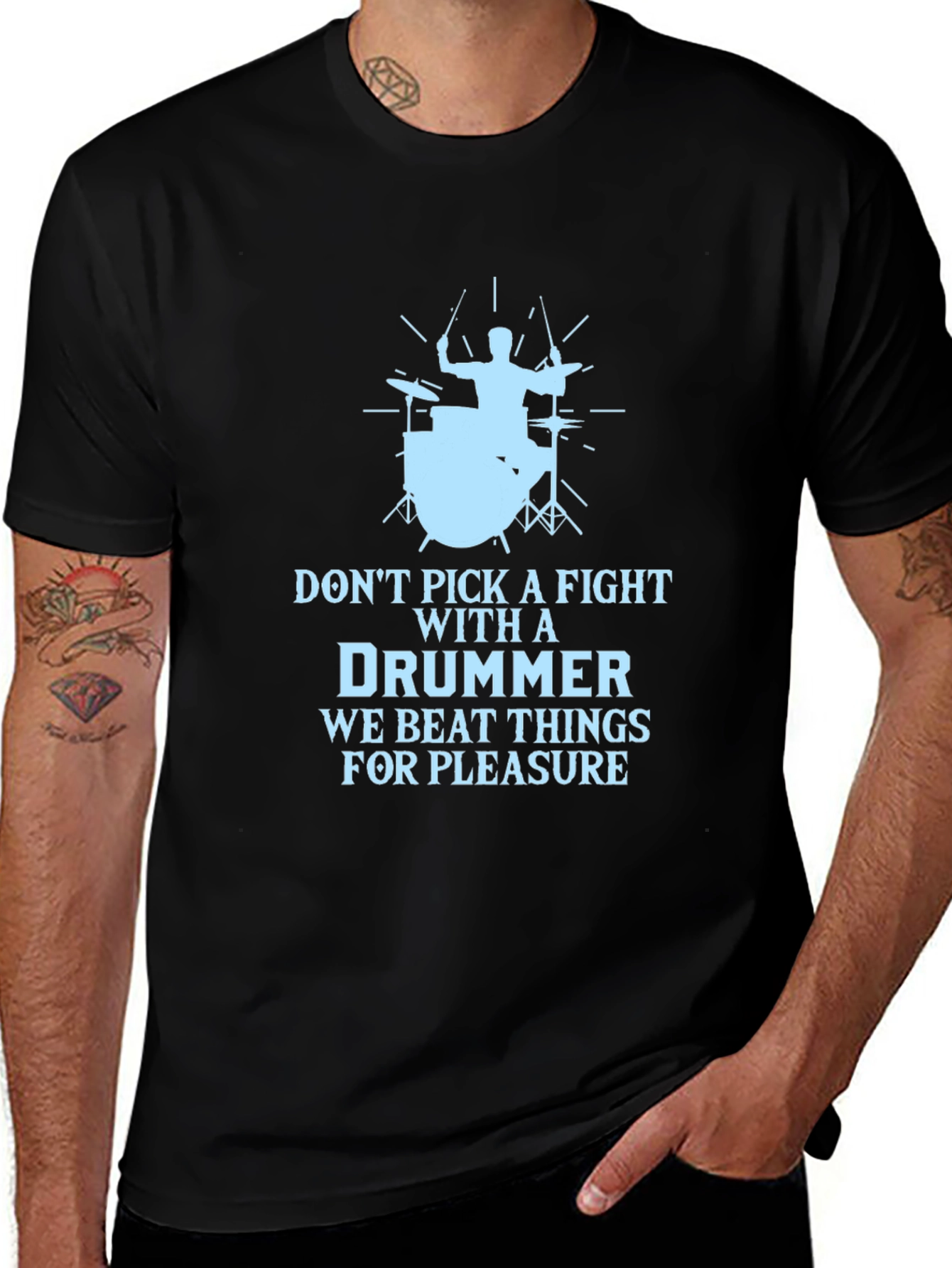 Drummer T-Shirt - Beat Things For Pleasure!