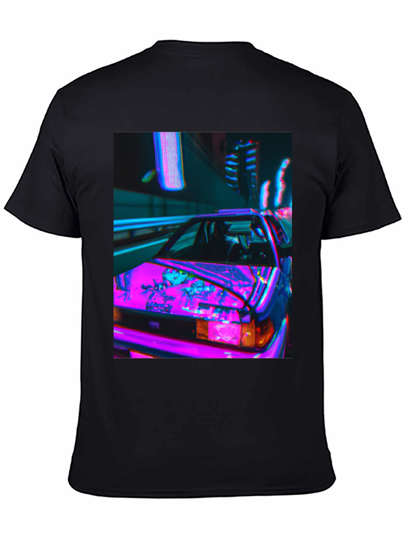 Cyberpunk Car Graphic Tee - Retro Style