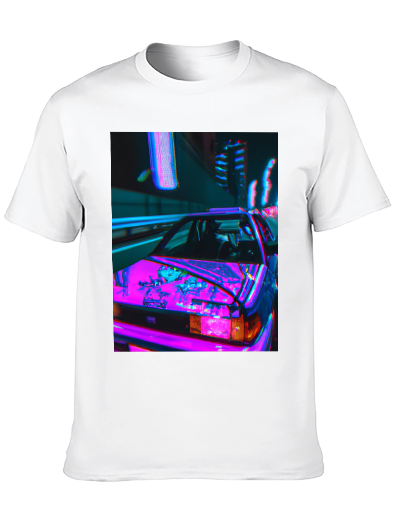 Cyberpunk Car Graphic Tee - Retro Style