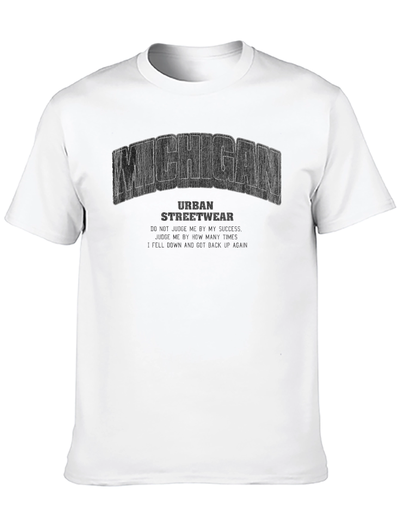 Michigan Urban Streetwear Graphic Tee - Black