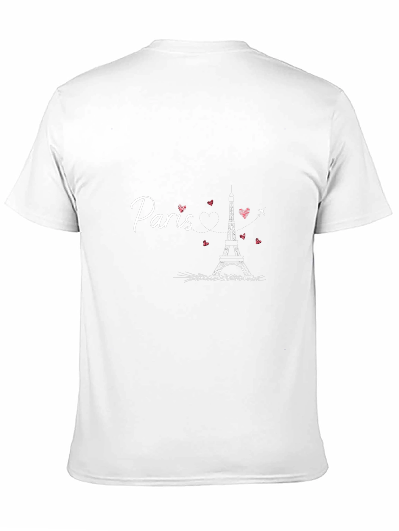 Paris Eiffel Tower Graphic Tee - Stylish Black T-Shirt