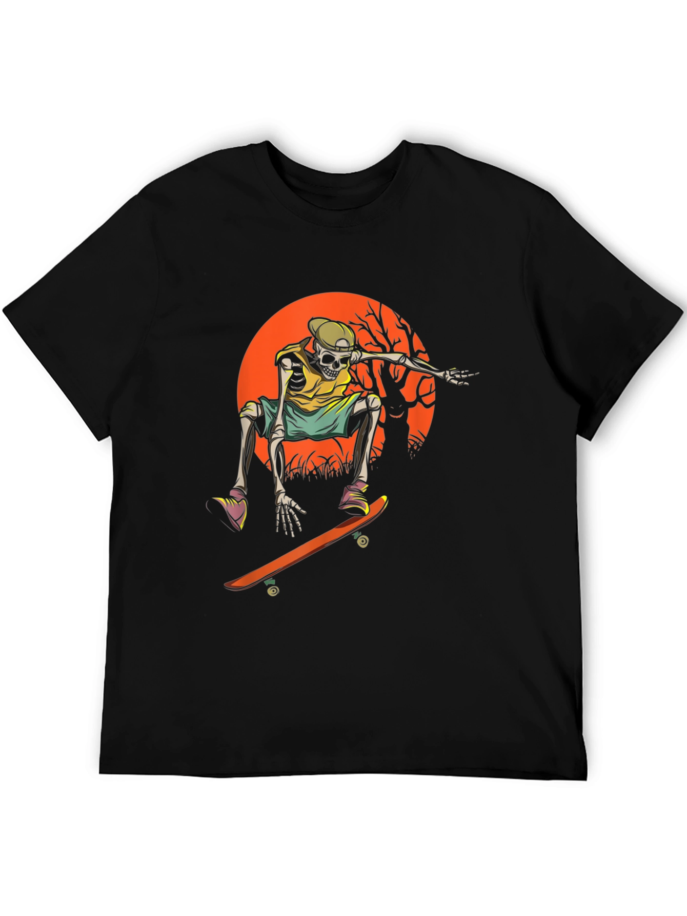 Skateboard Skeleton Graphic Tee