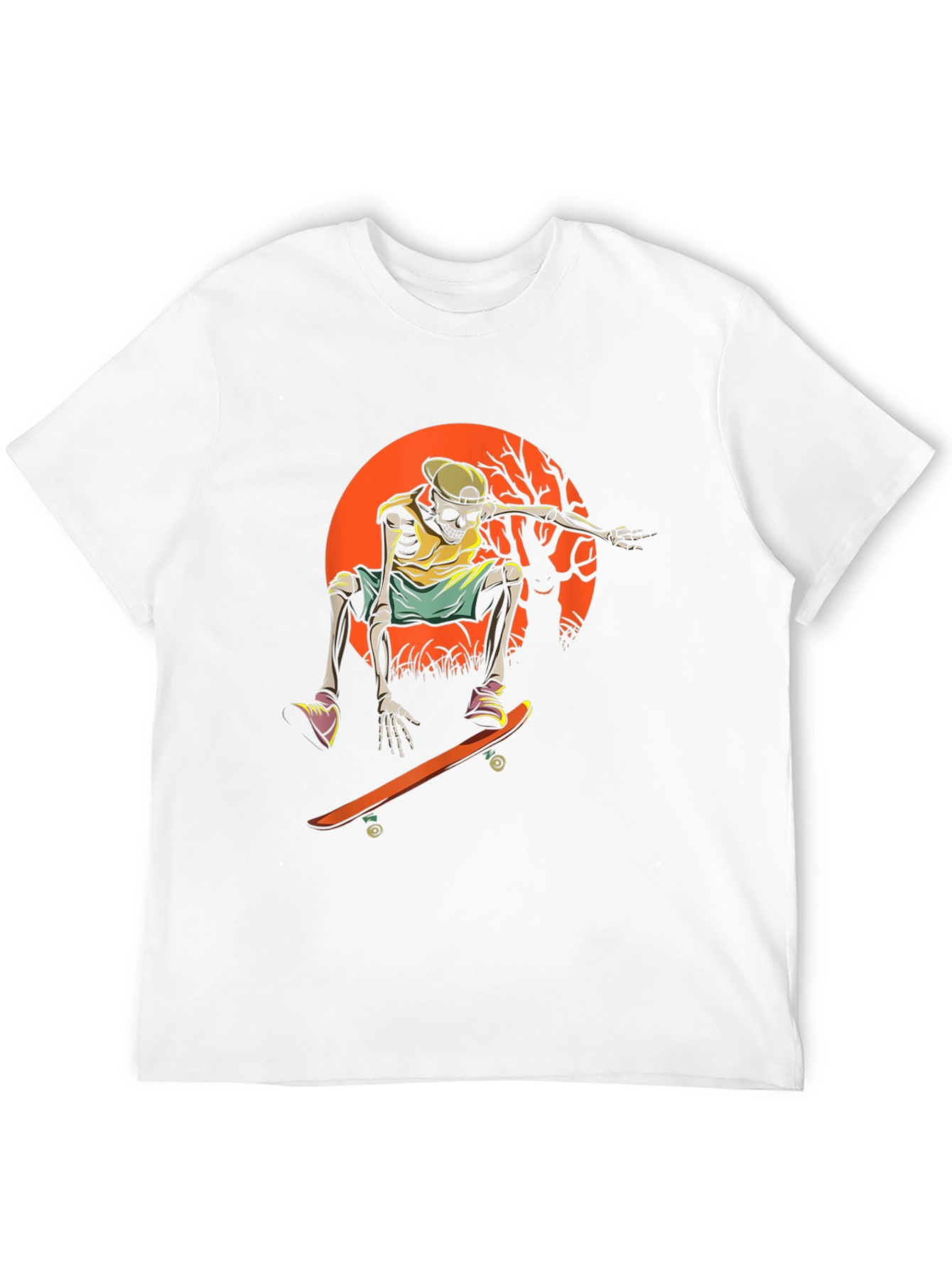 Skateboard Skeleton Graphic Tee