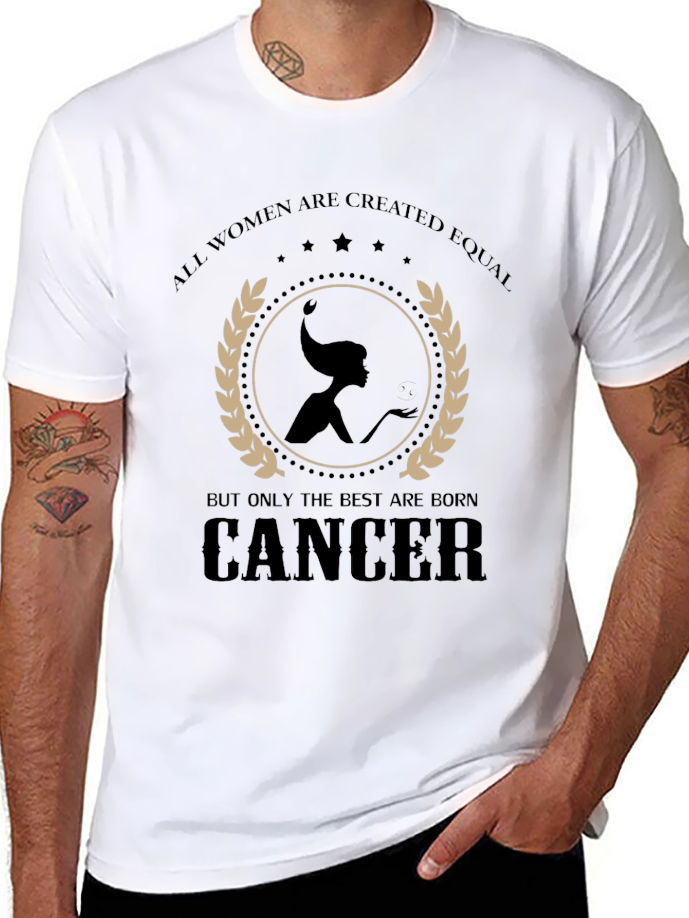 Cancer Zodiac T-Shirt - All Women Are Created Equal