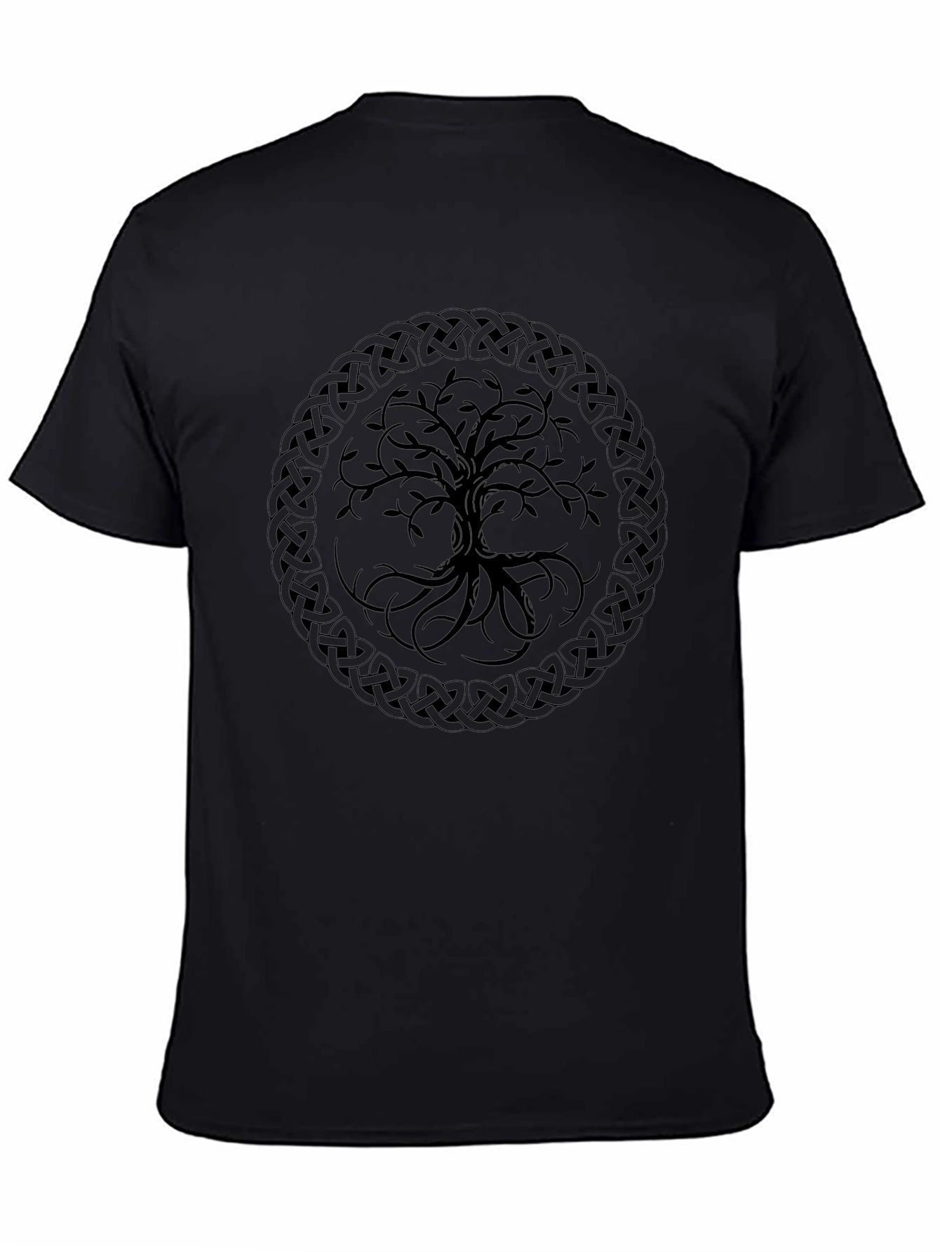 Celtic Tree of Life Black Graphic Tee