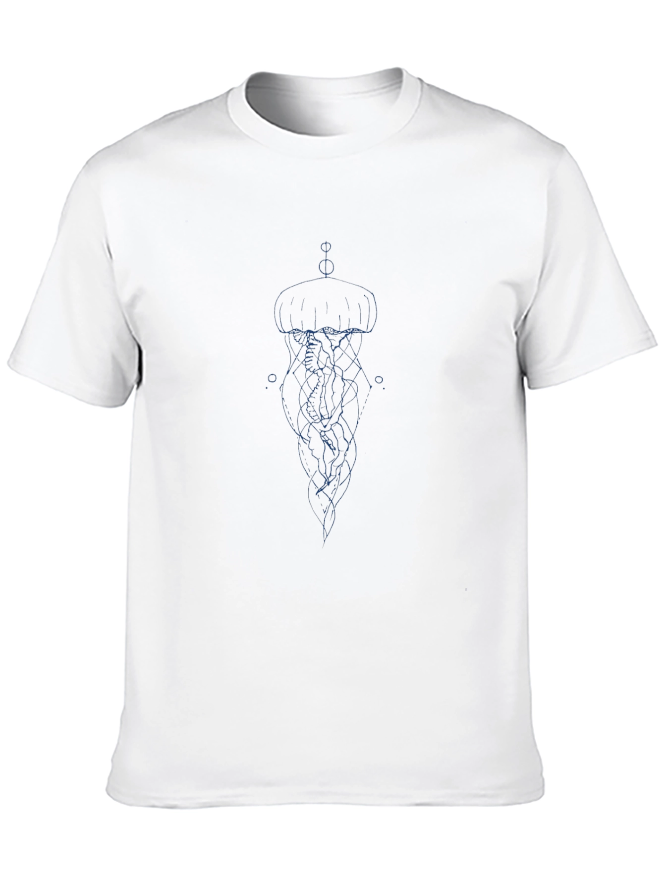 Jellyfish Graphic Print Black T-Shirt