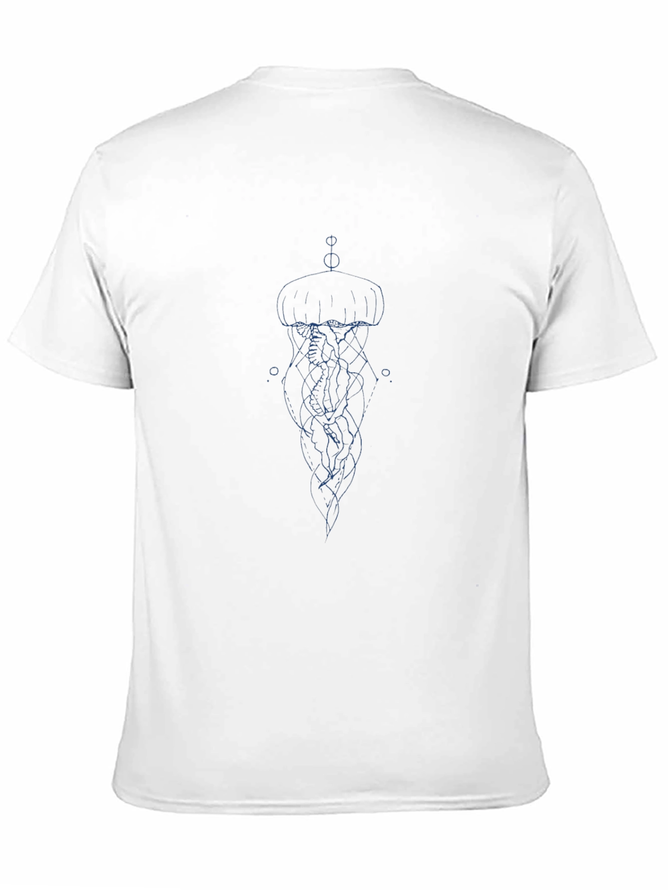 Jellyfish Graphic Print Black T-Shirt