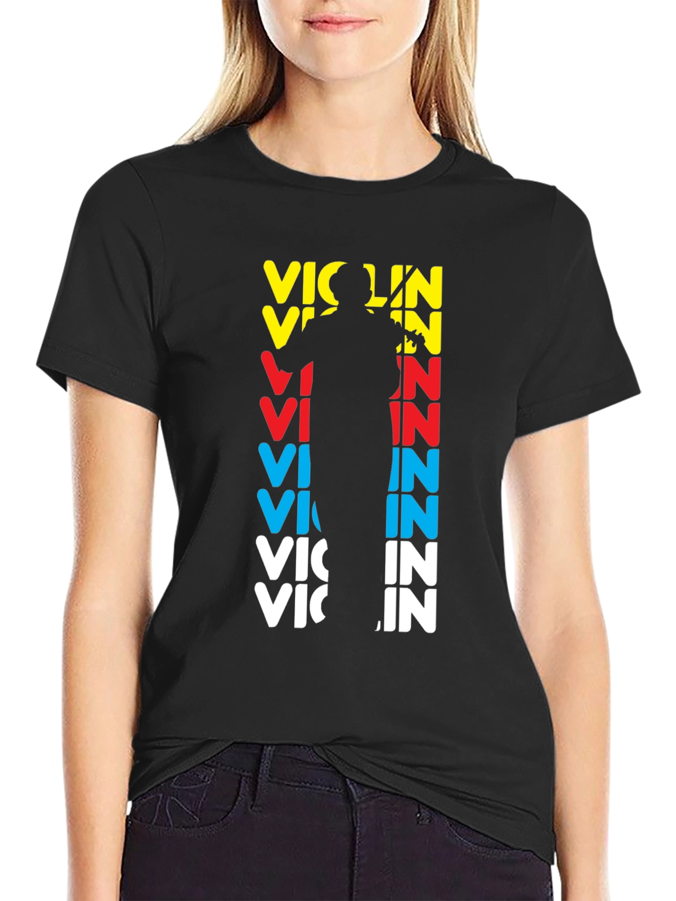 Violin Player Graphic T-Shirt