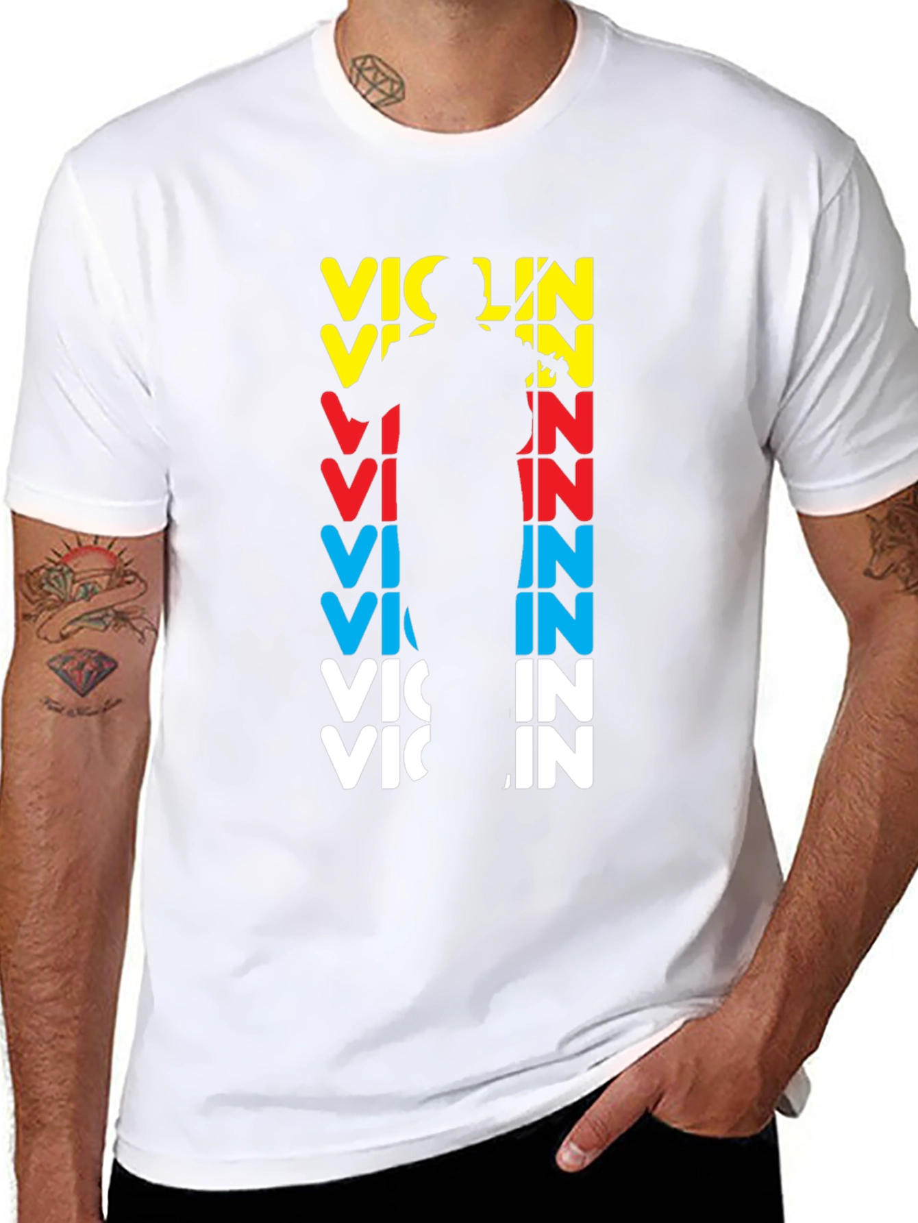 Violin Player Graphic T-Shirt
