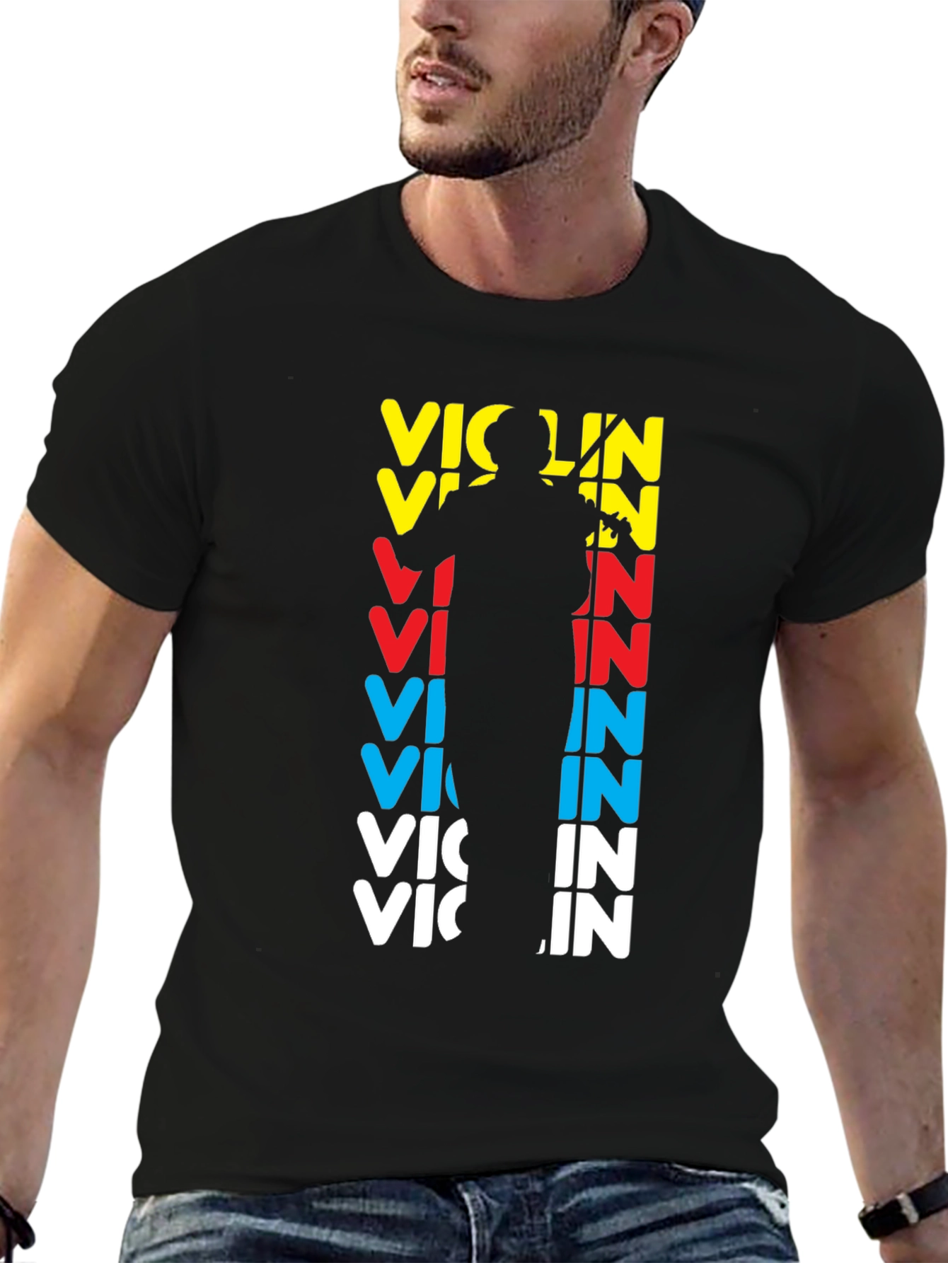 Violin Player Graphic T-Shirt