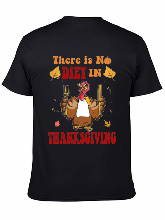 Thanksgiving Diet Funny Graphic Tee