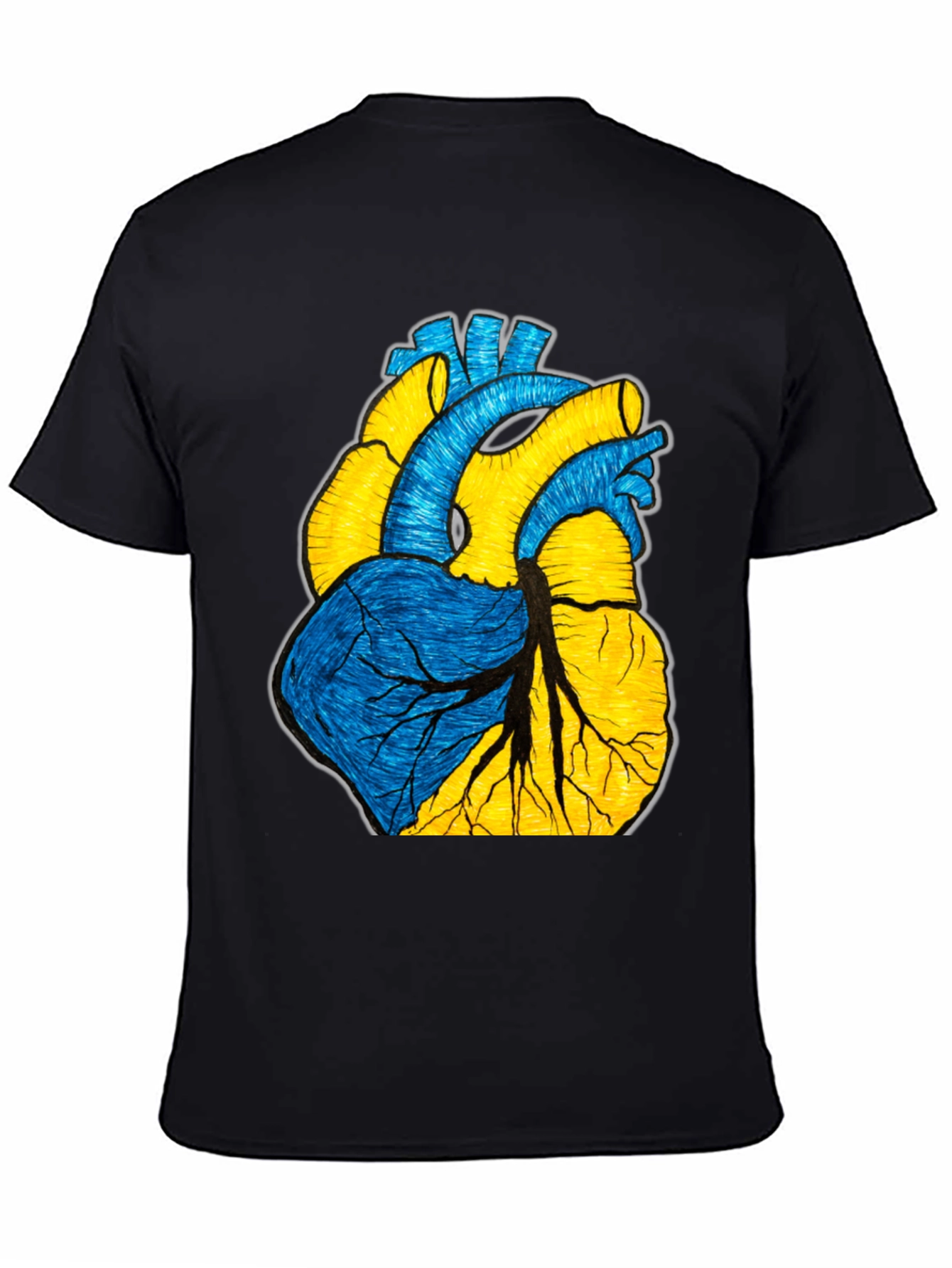 Ukraine Heart Graphic Tee - Show Your Support!