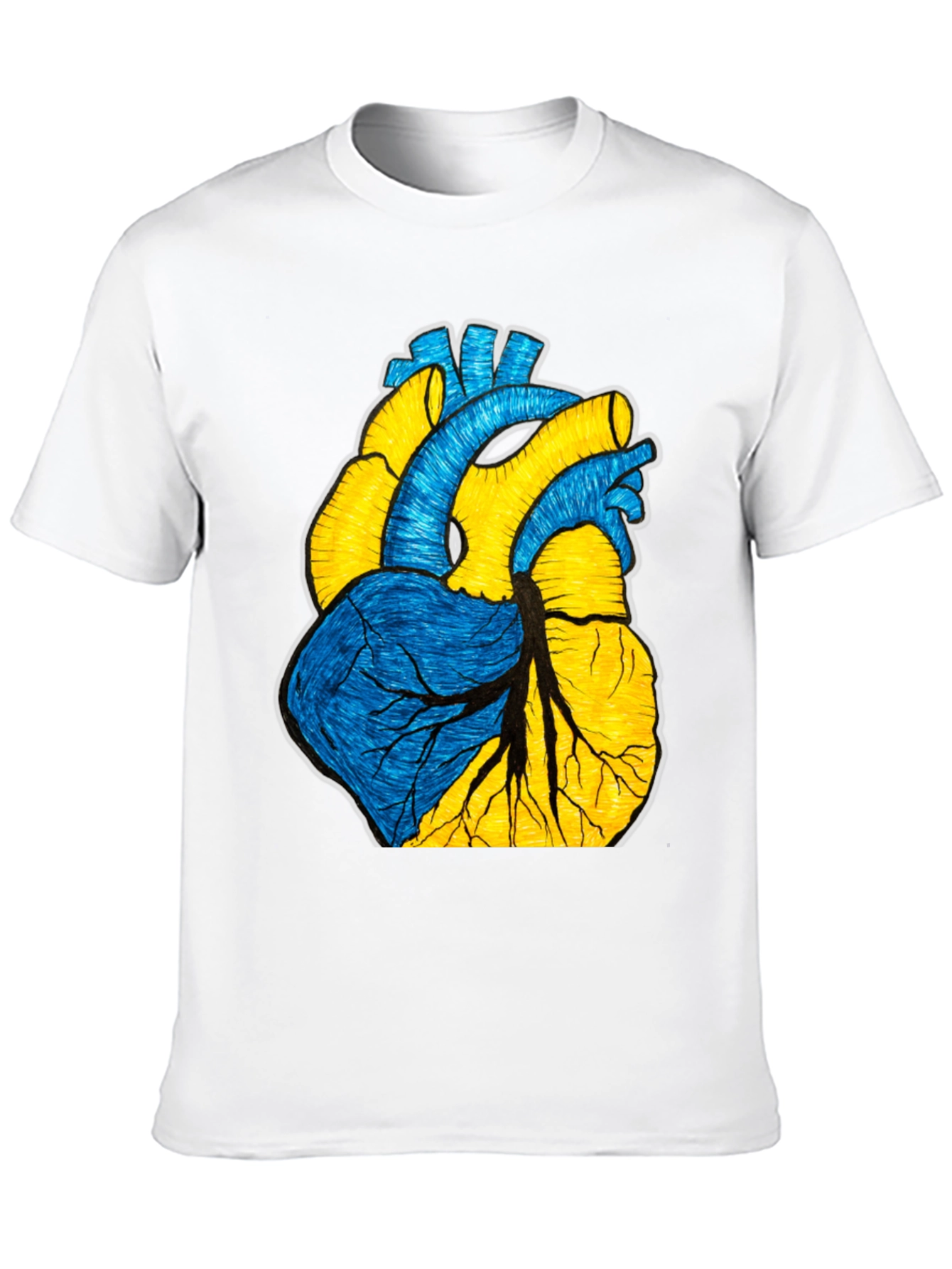 Ukraine Heart Graphic Tee - Show Your Support!