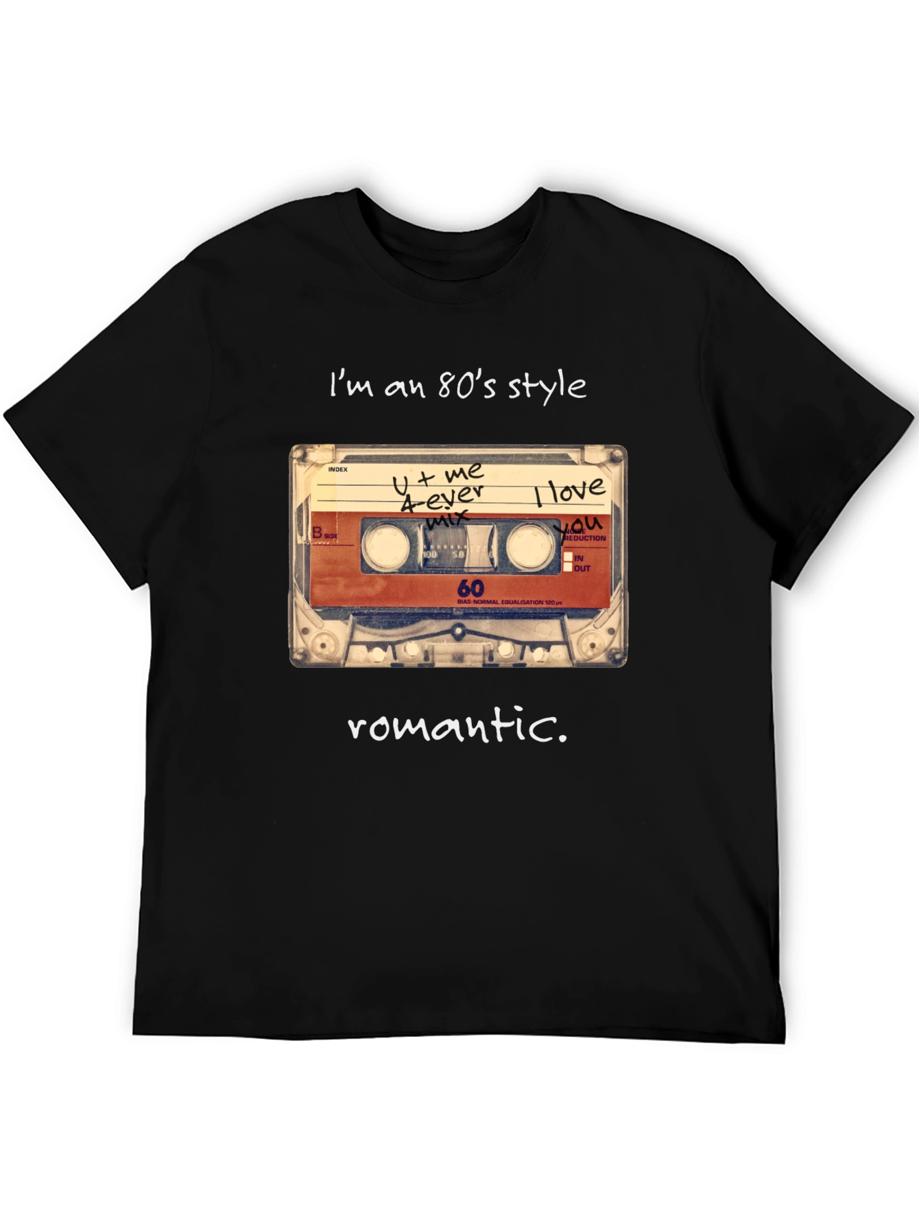 80s Style Romantic Cassette T-Shirt