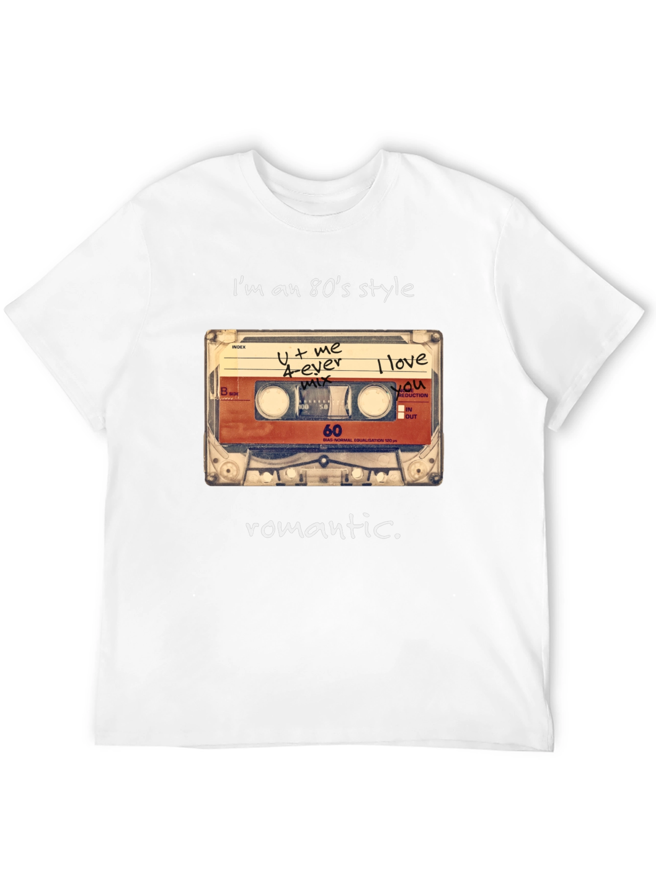 80s Style Romantic Cassette T-Shirt