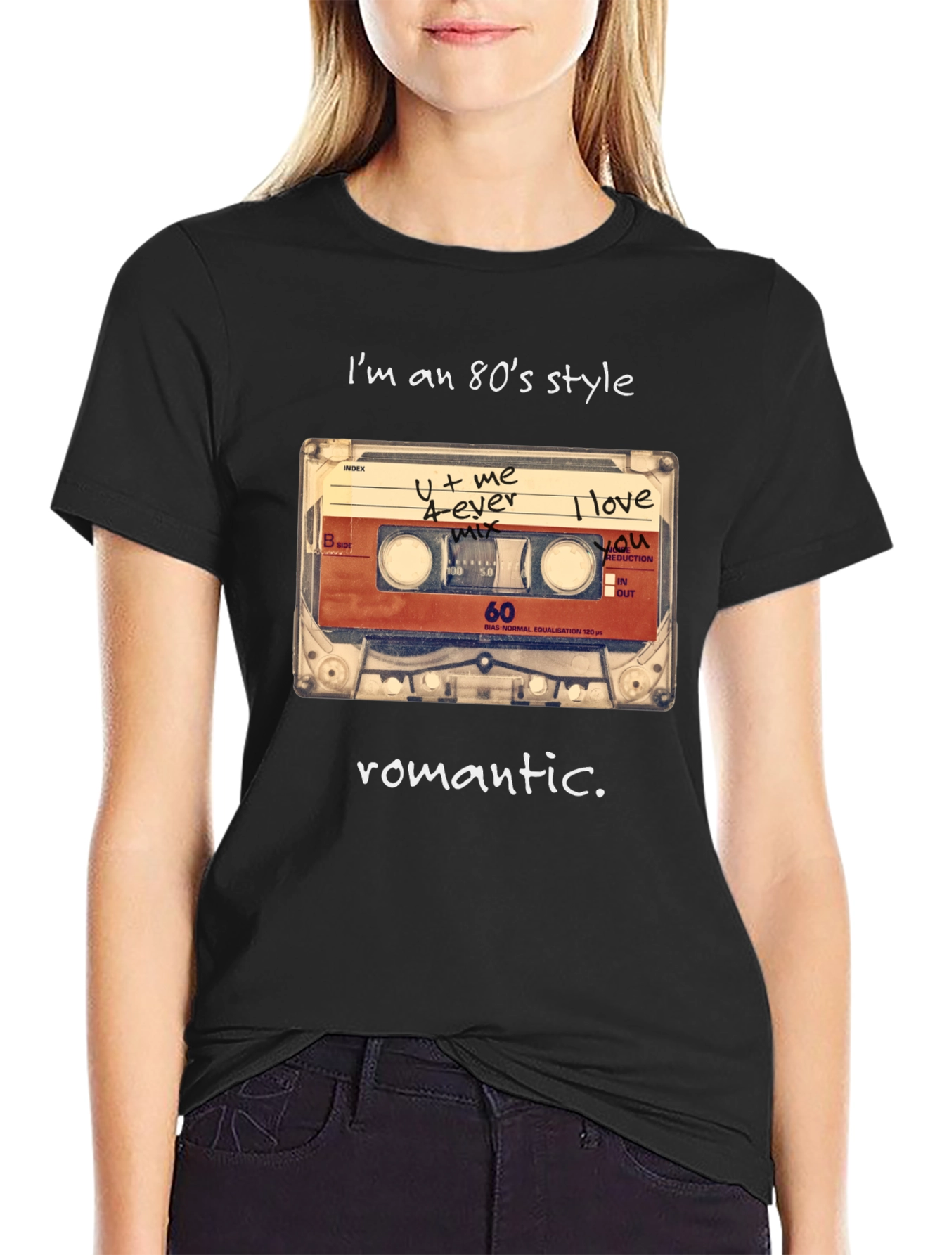 80s Style Romantic Cassette T-Shirt