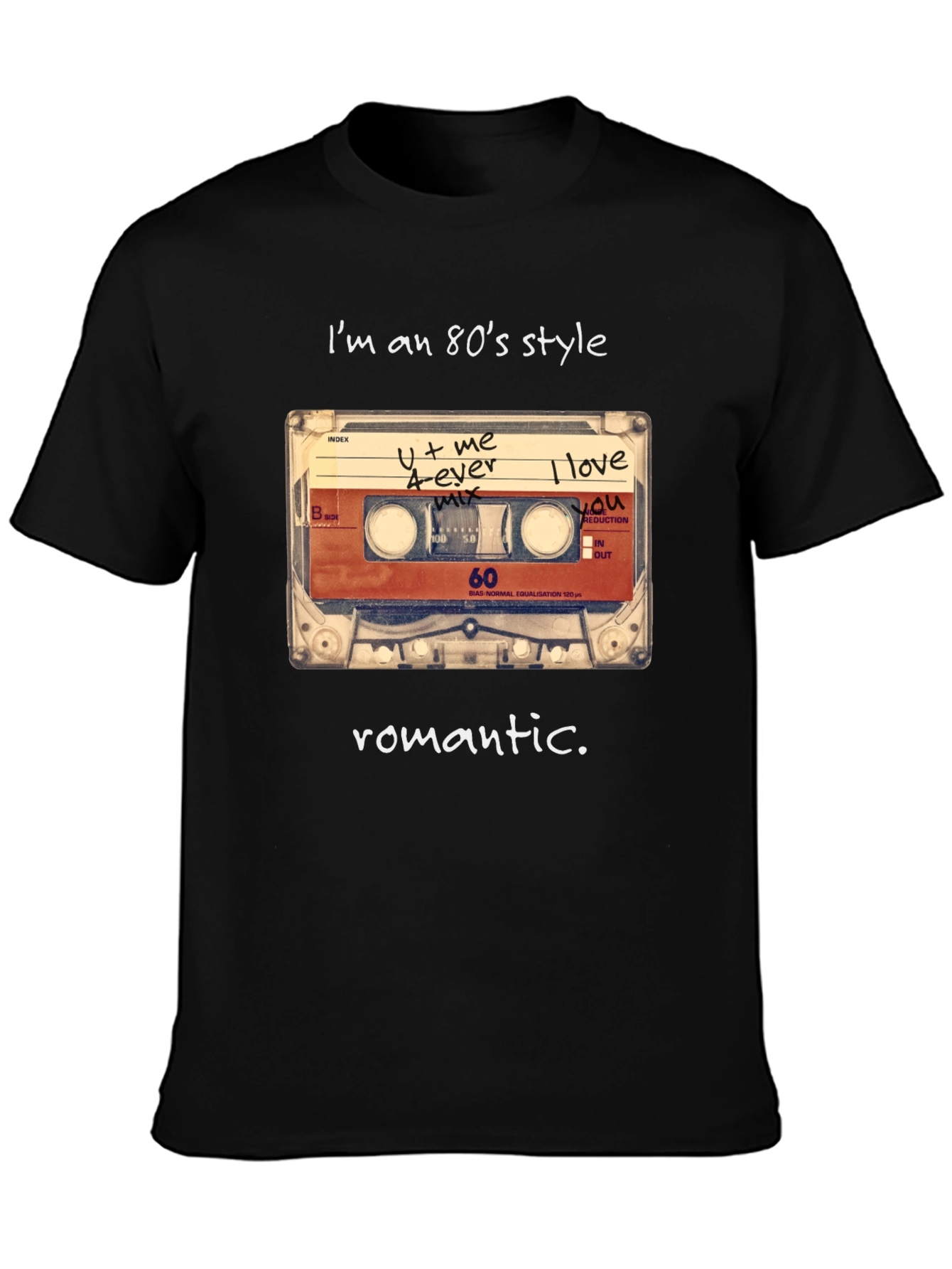 80s Style Romantic Cassette T-Shirt