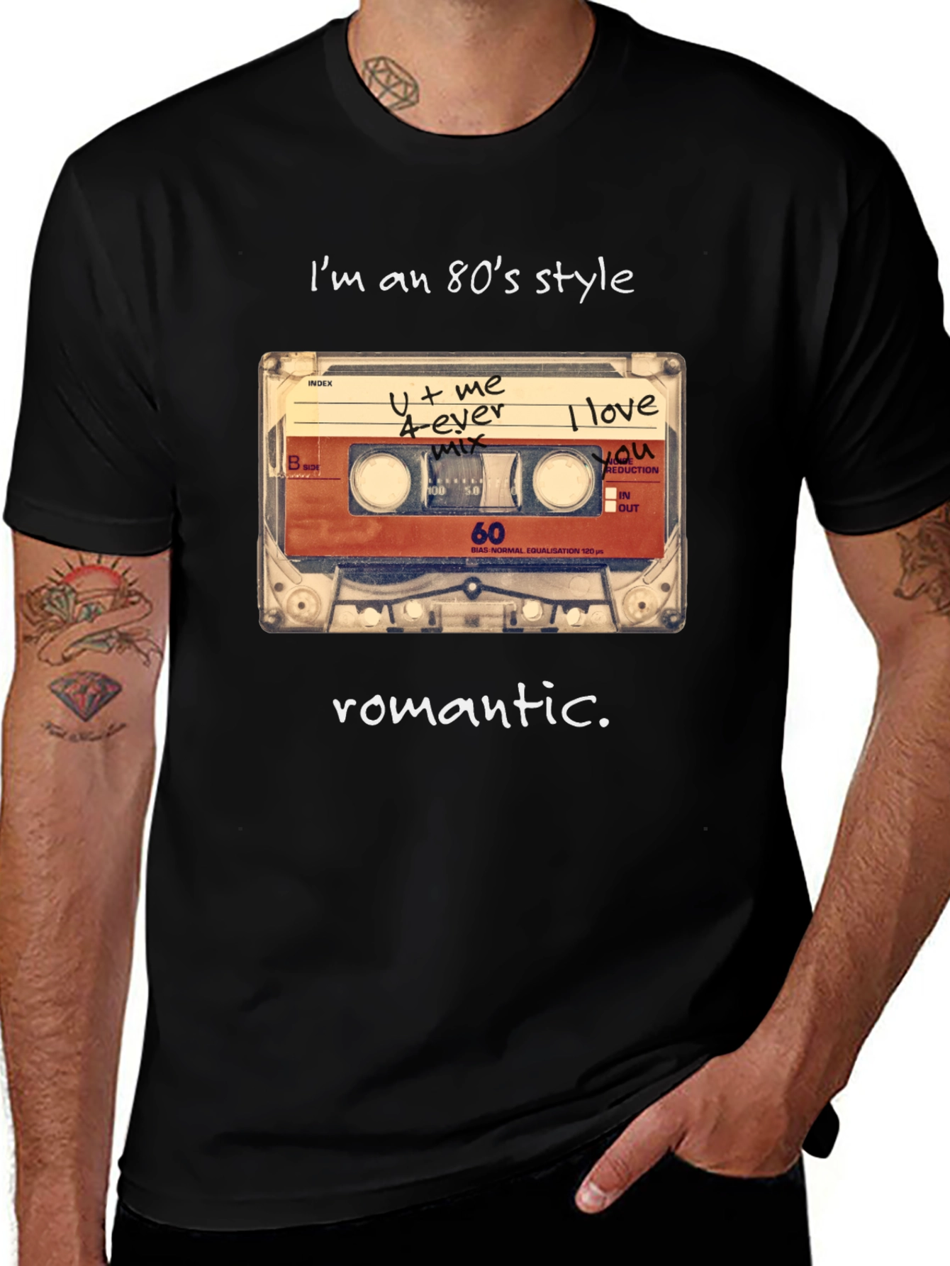 80s Style Romantic Cassette T-Shirt